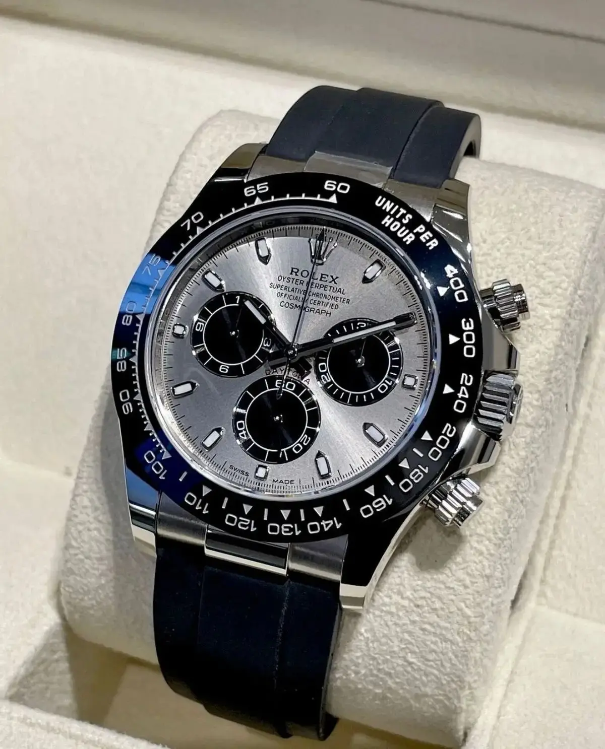 Rolex Daytona Silver Mens Watch