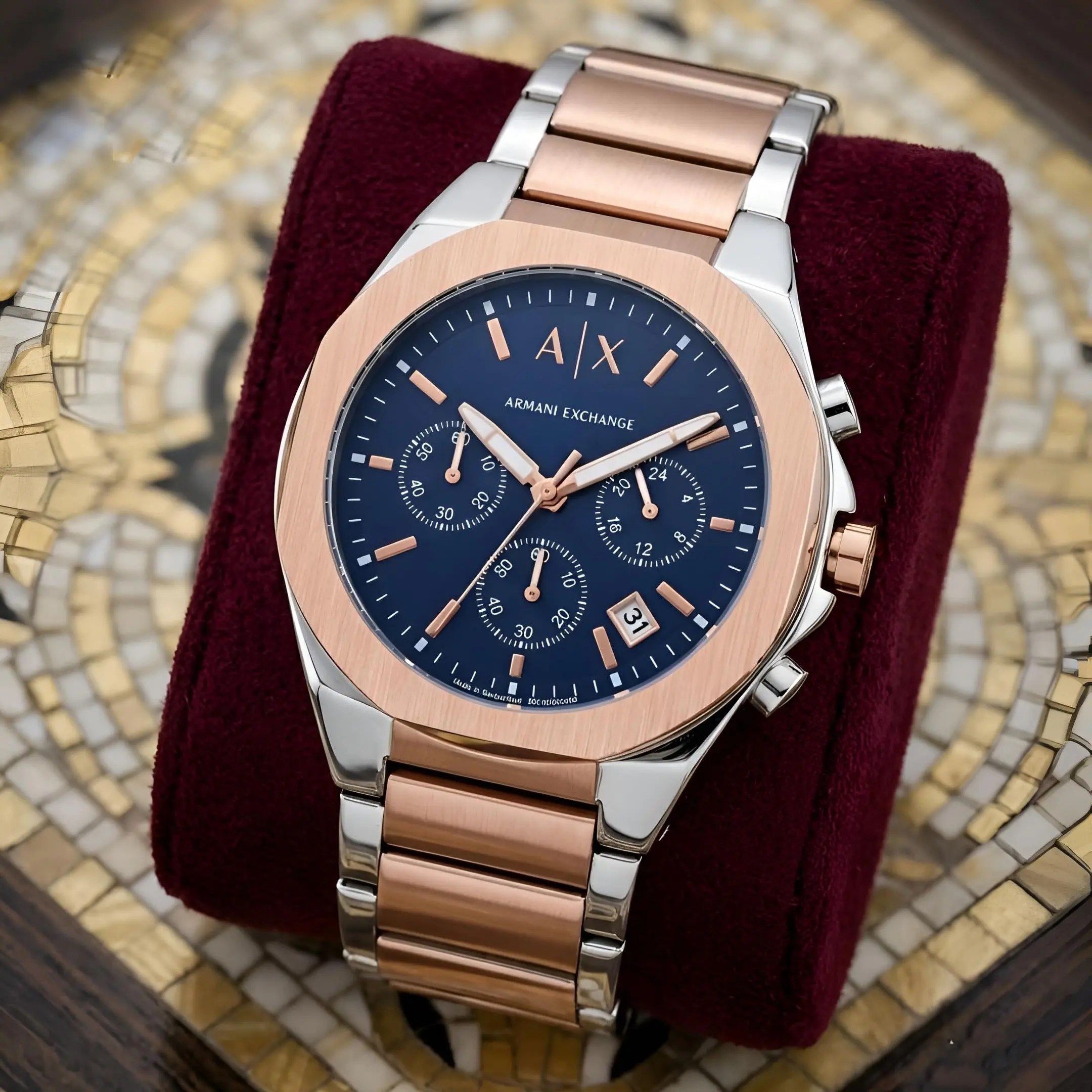 AX Rose Gold Blue