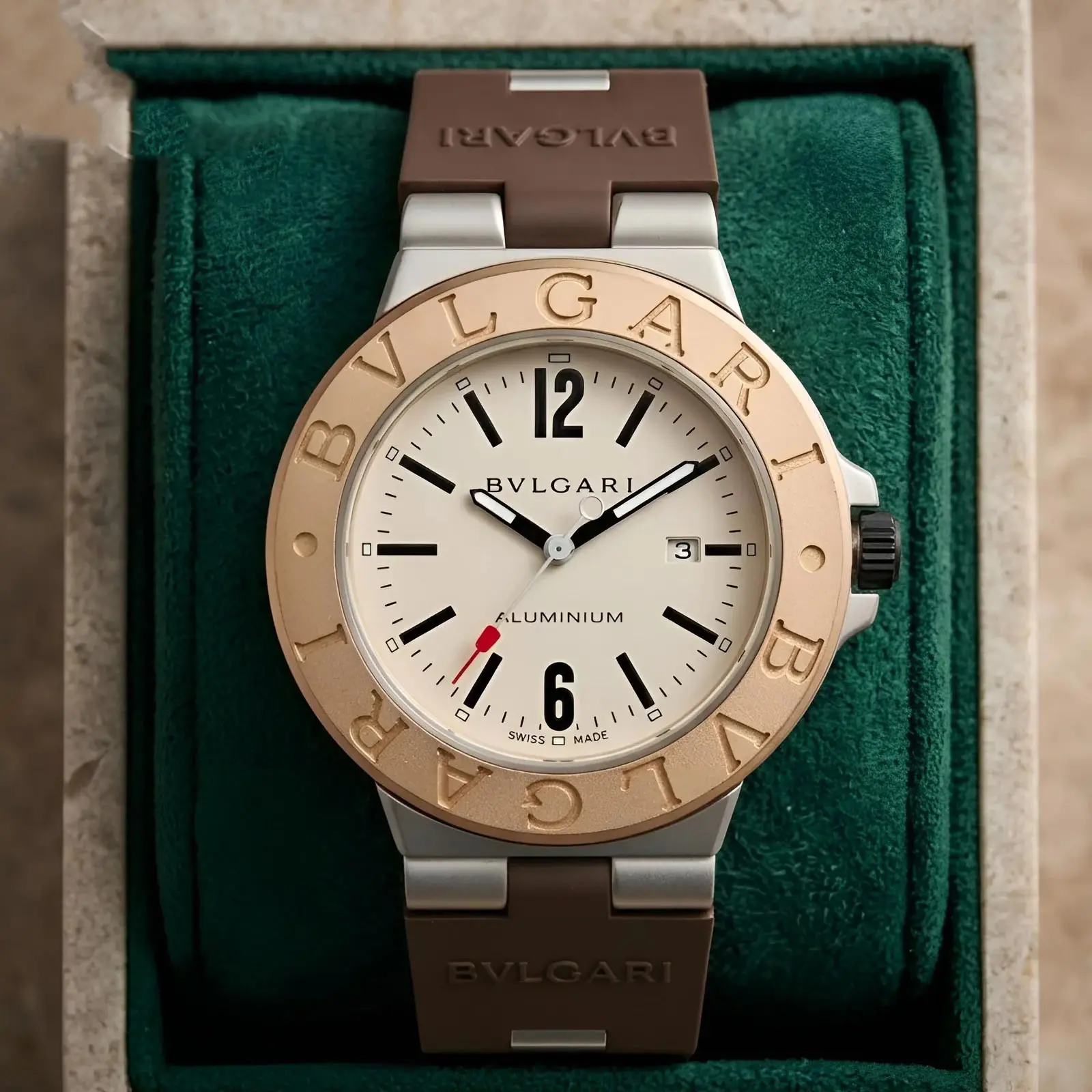 Bvlgari silicon silver white (BVS2)