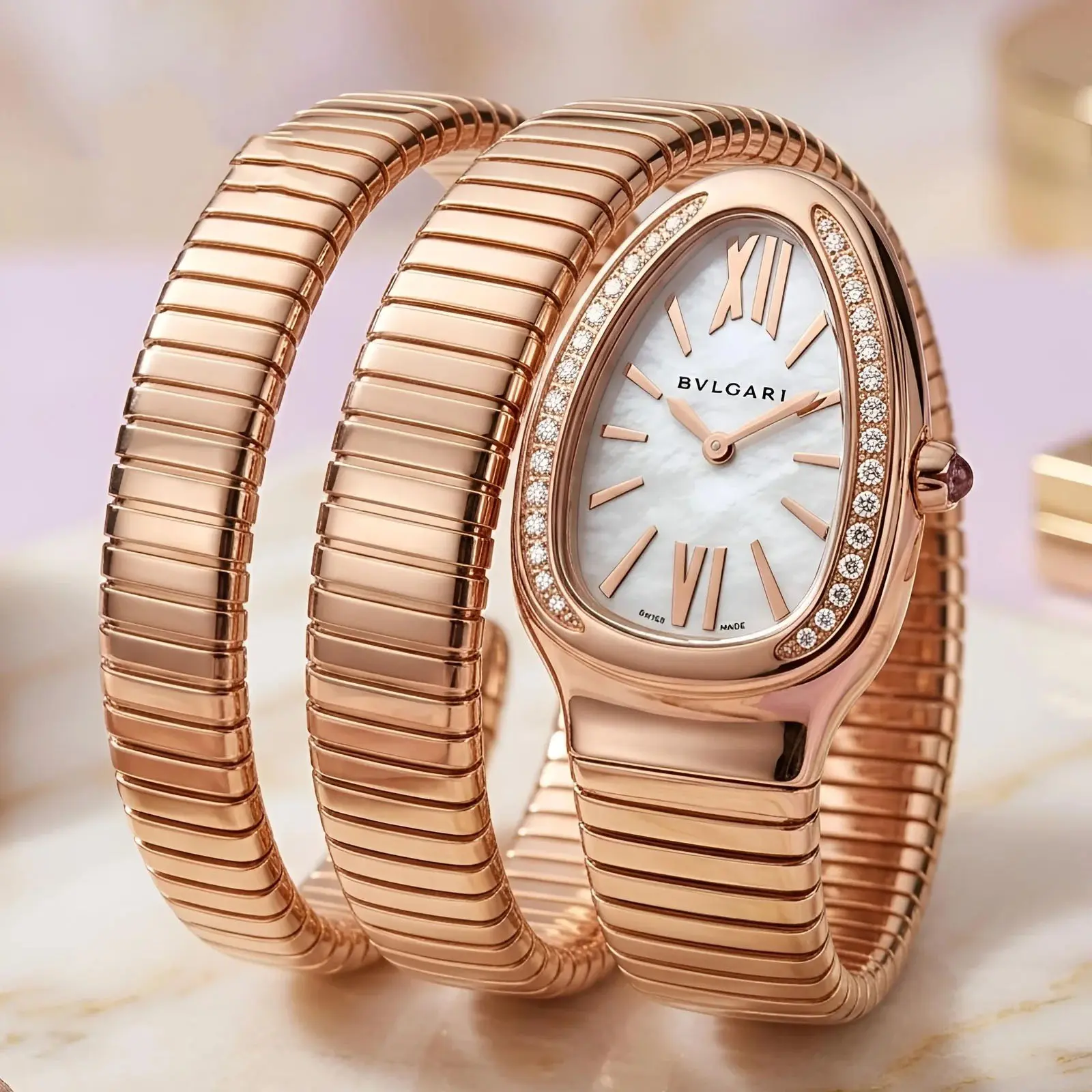 Bvlgari Girls Heavy Rose Gold White (BVG17)