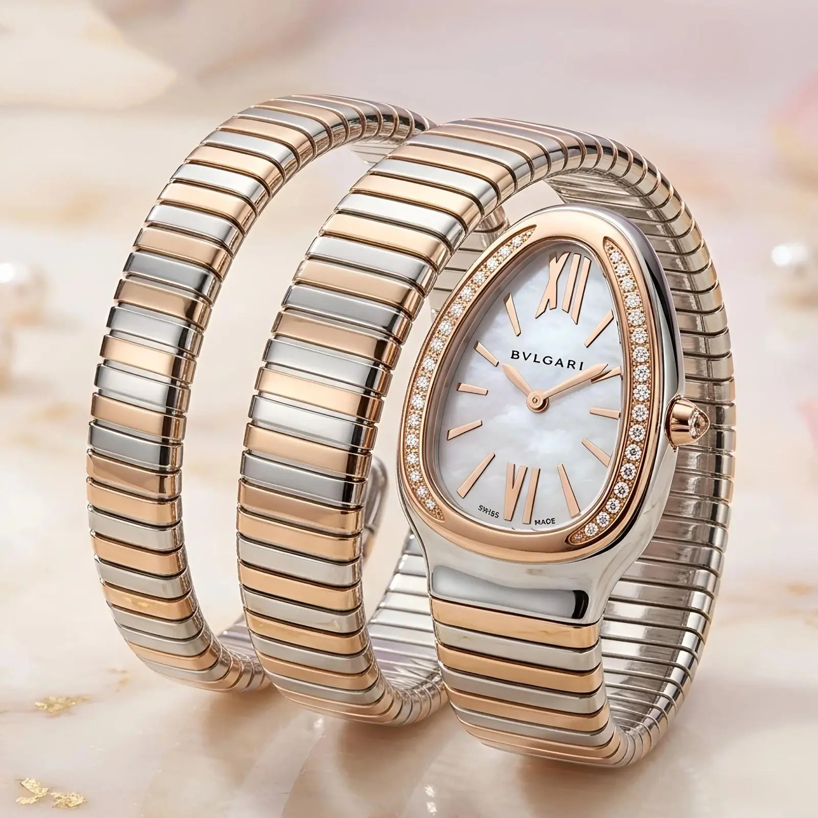 Bvlgari Girls Heavy Dual Tone White (BVG22)