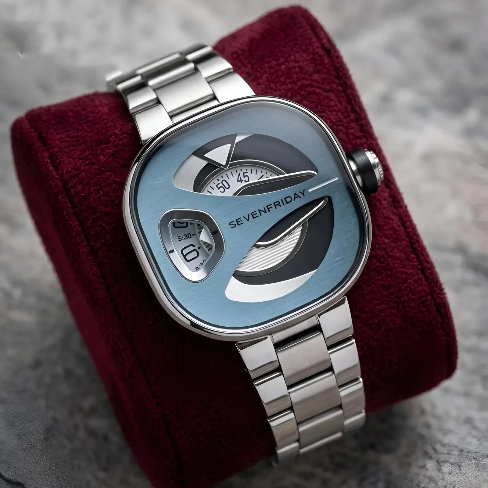 SevenFriday Silver Tiffany Blue