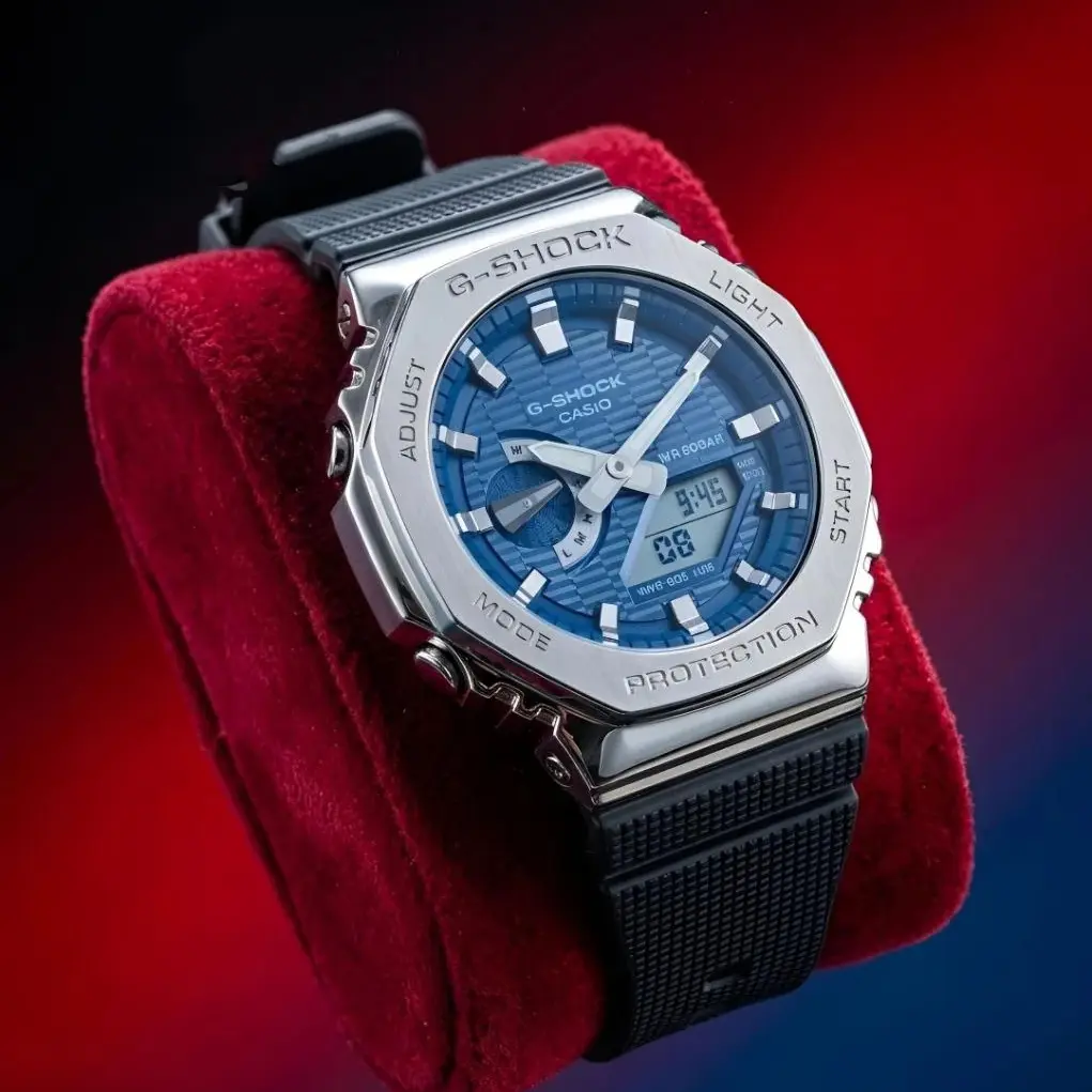 G-Shock GA silver blue (GSST21)