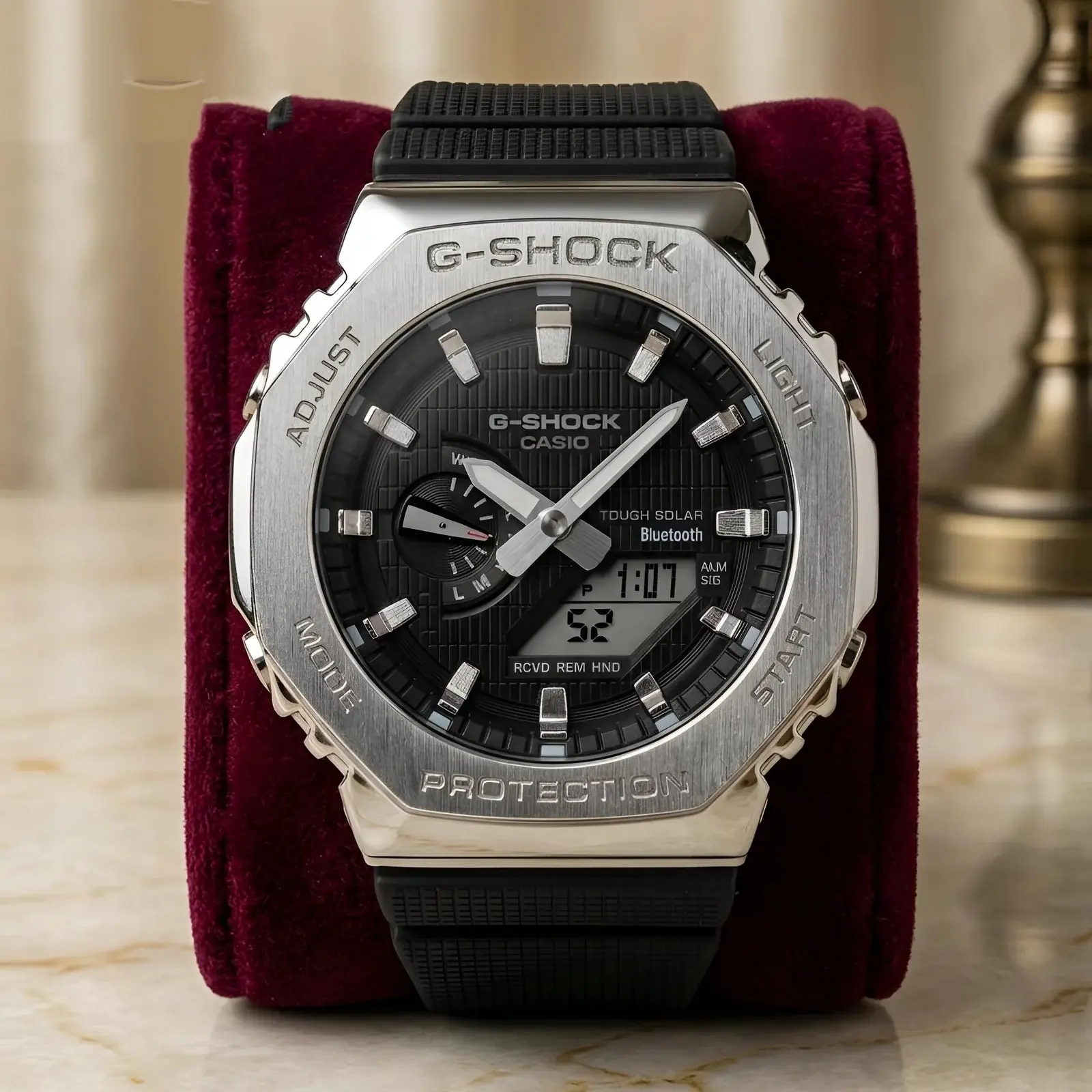 G-Shock ga silver black dial (GSST8)