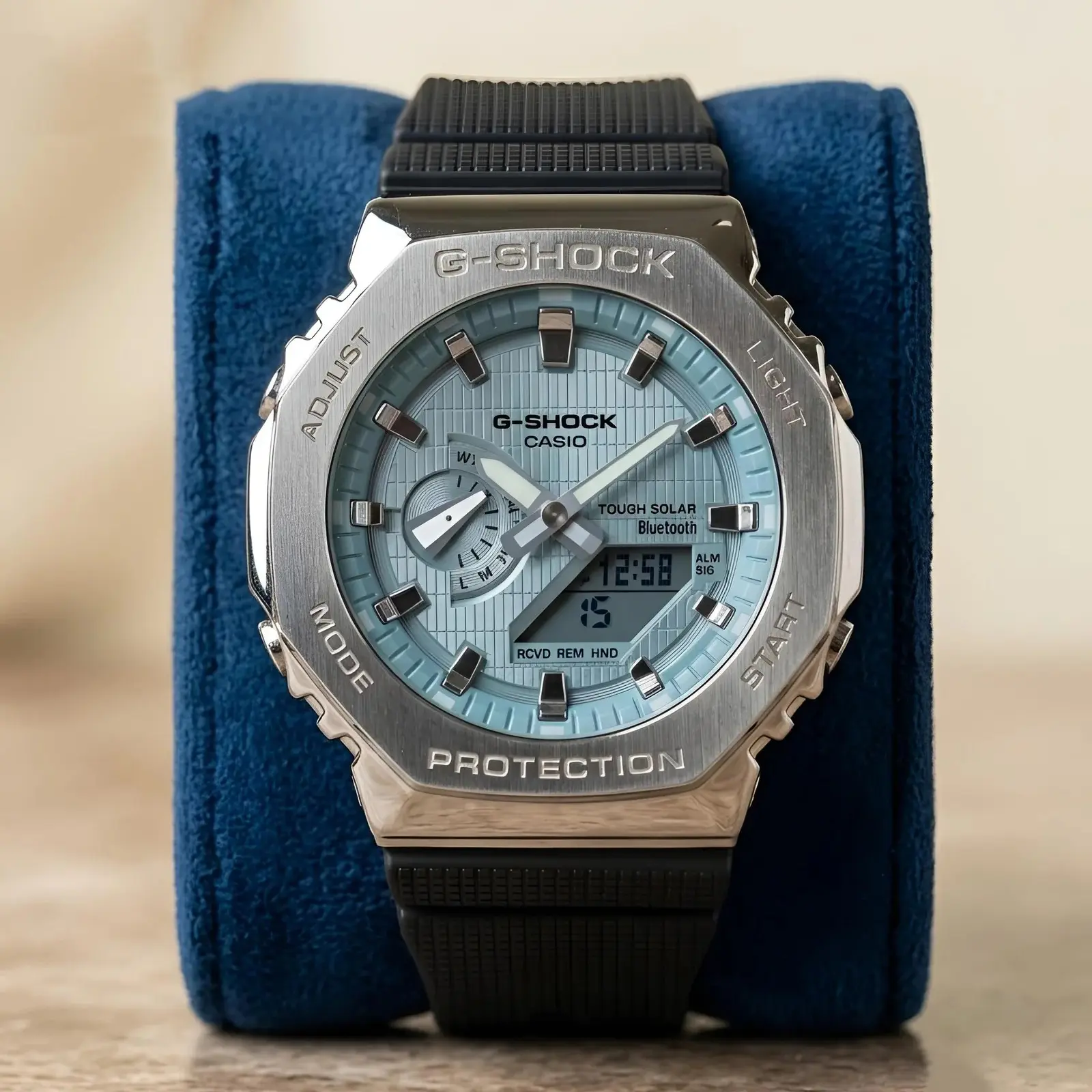 G-Shock Silicon New Sky Blue Silver Black