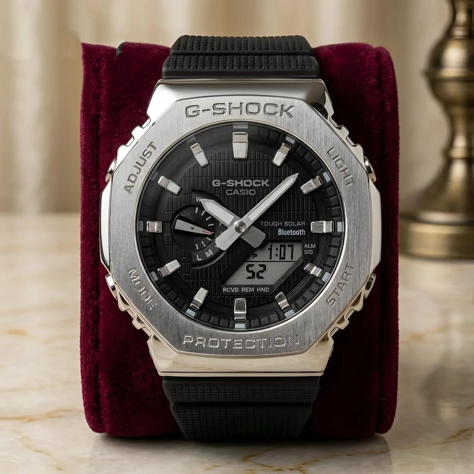 G-Shock ga silver black dial (GSST8)
