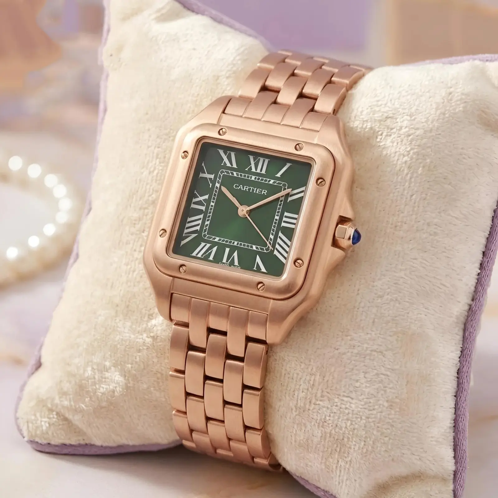 Cartier Girls Rose Gold Green (CTG3)