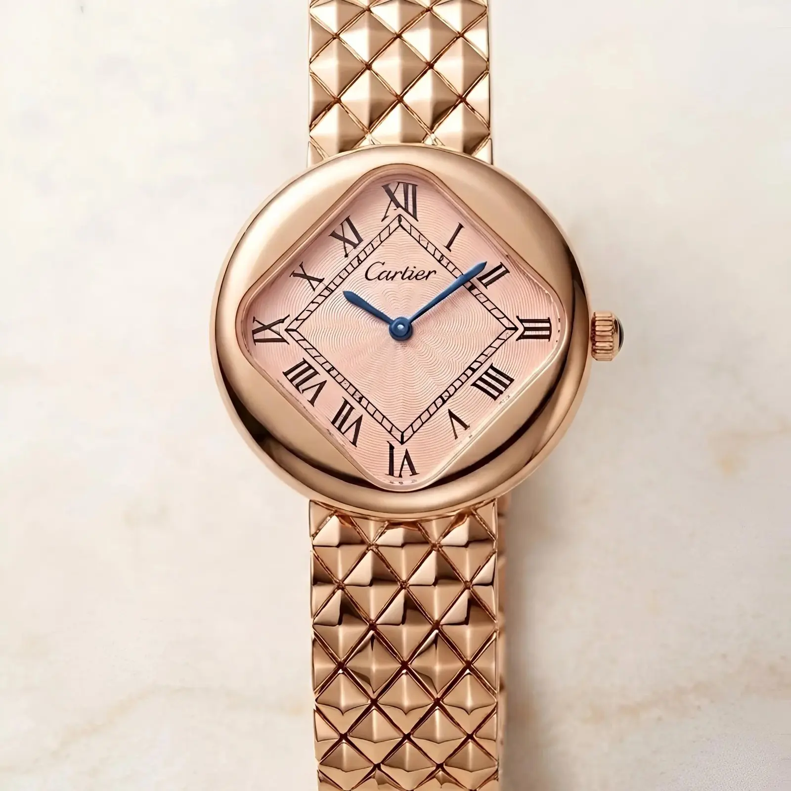 Cartier Girls Rose Gold Pink Roman Dial (CTG6)