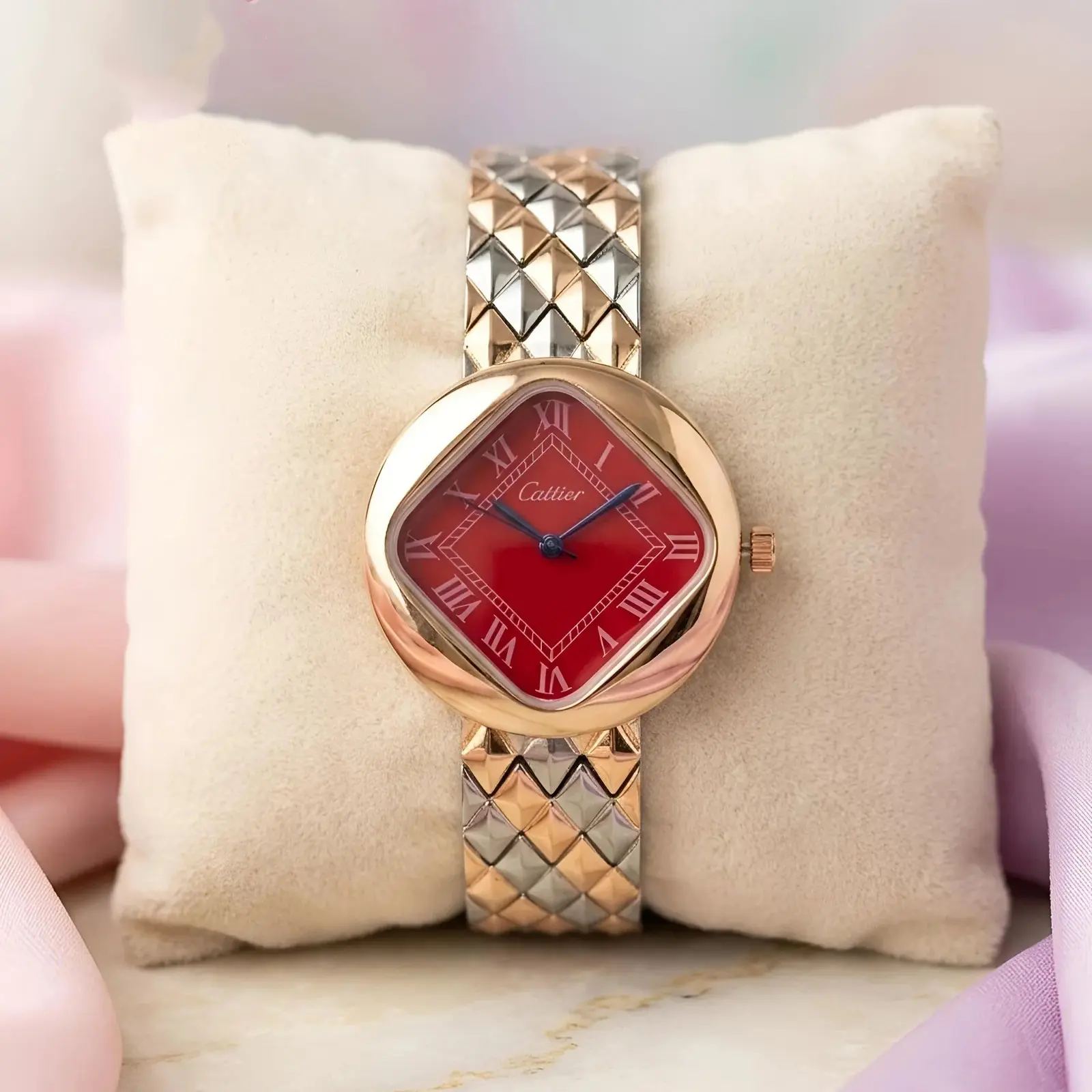 Cartier Girls Dual Tone Red Roman Dial (CTG8)