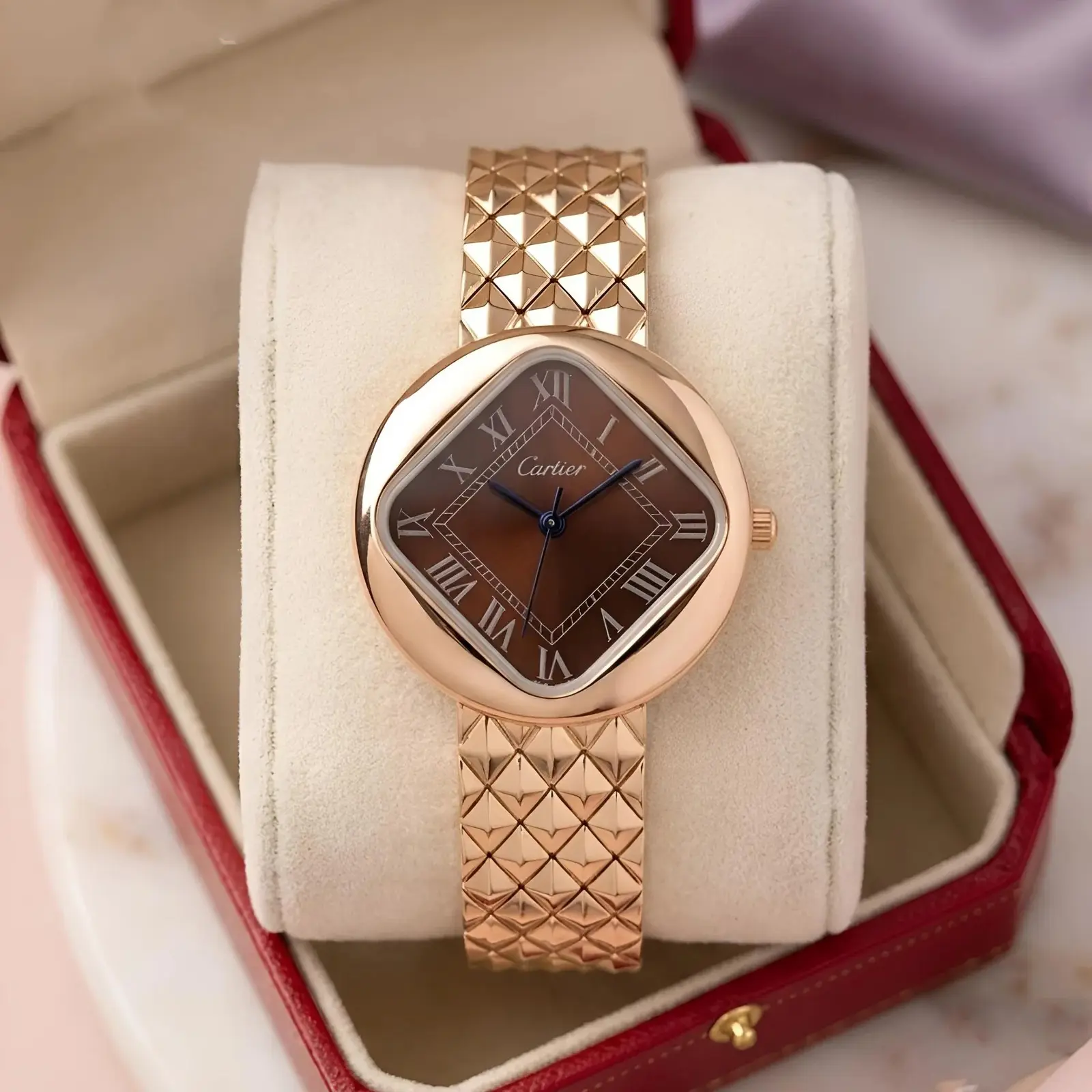 Cartier girls Rose Gold brown (CTG16)