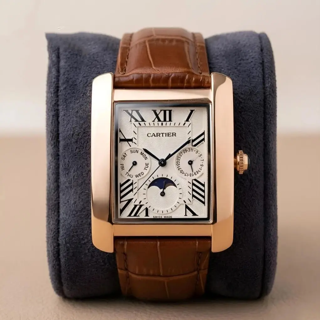 Cartier leather rose gold white (CTL13)