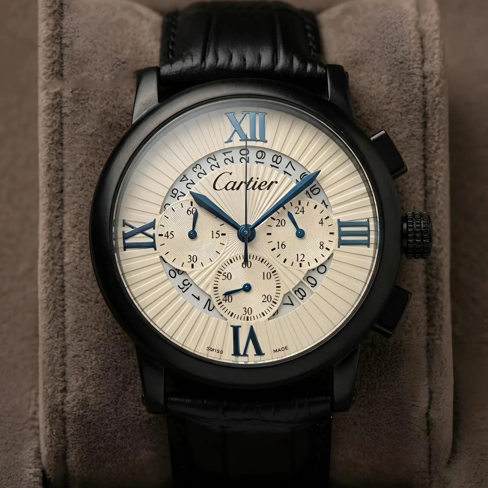 Cartier Leather White Black (CTL1)