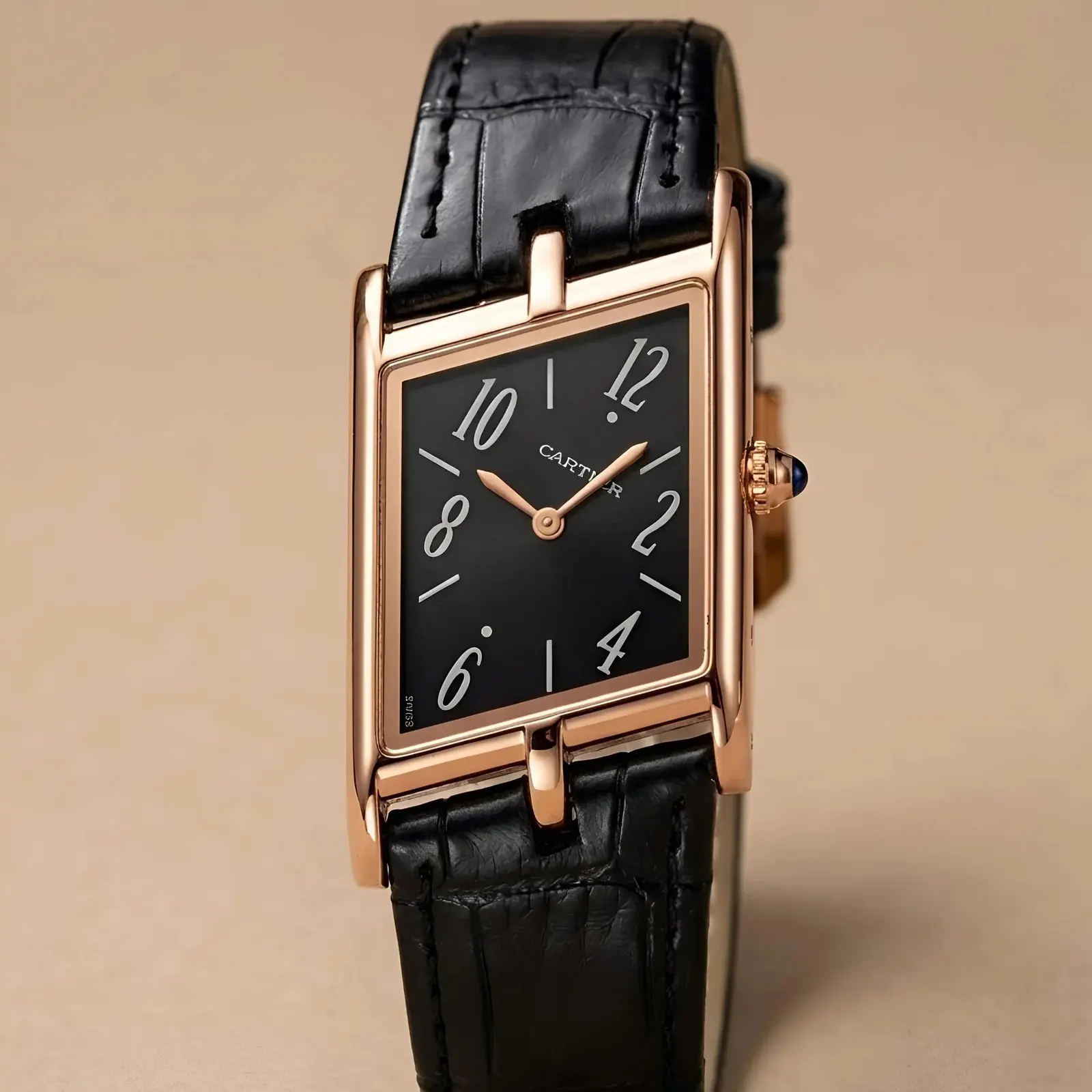 Cartier Leather Rose Gold Black (CTL4)