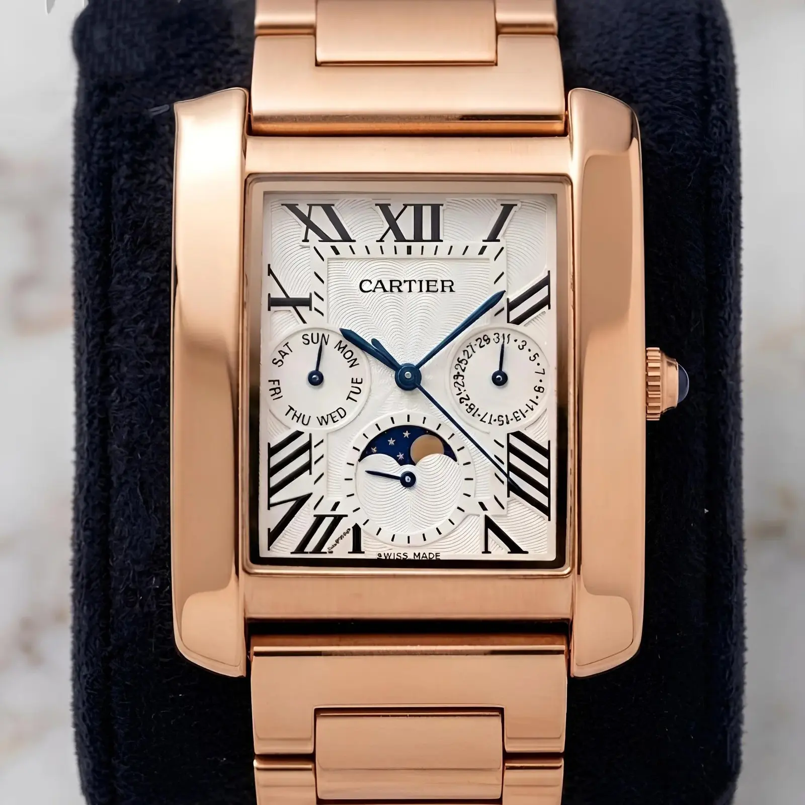 Cartier Rose Gold White Roman (CTP2)