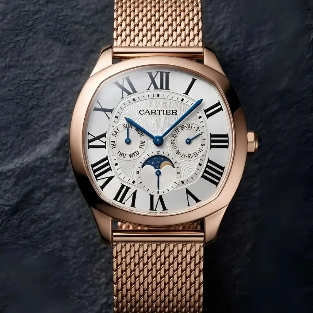 Cartier new Rose Gold White Roman (CTP10)