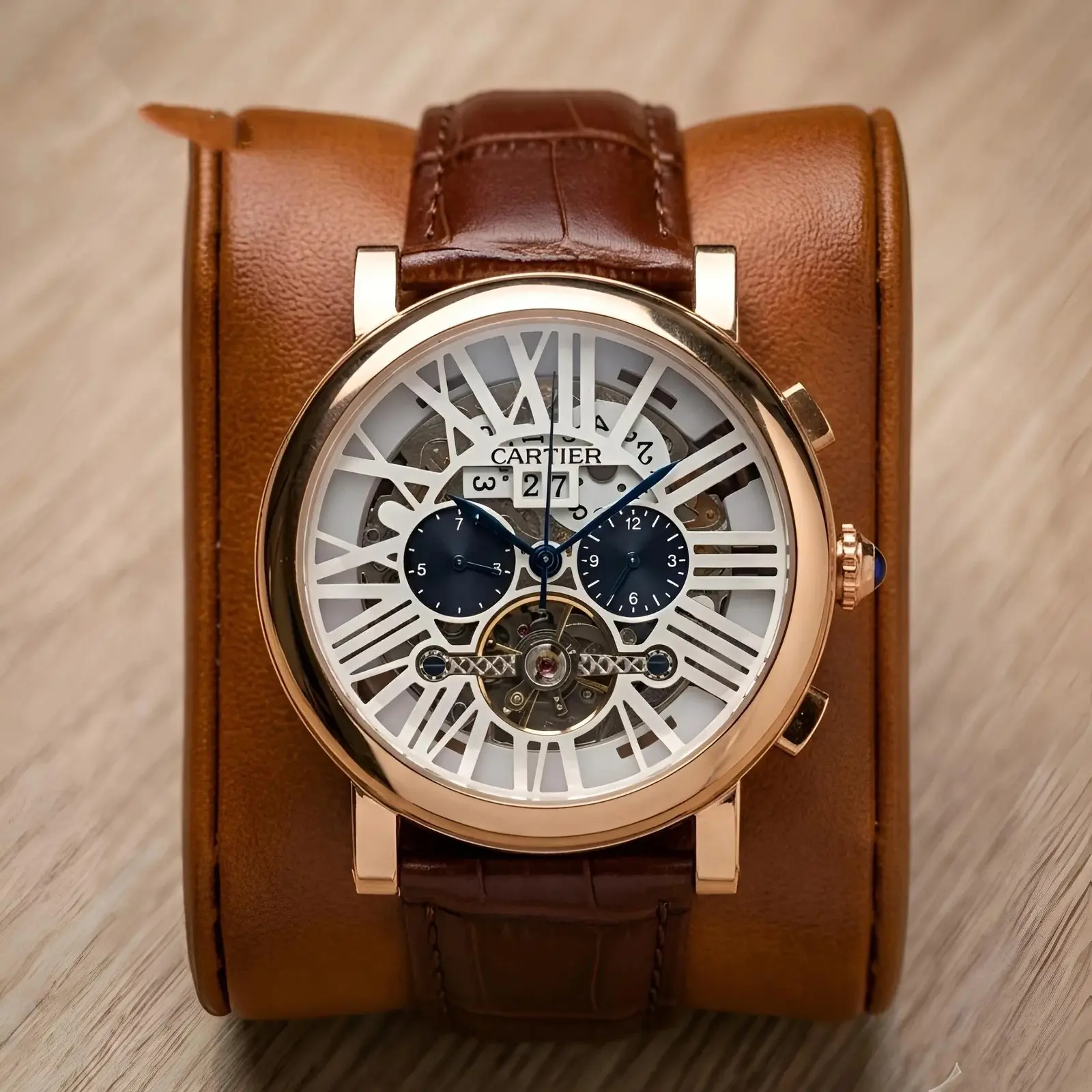Cartier automatic Roman leather (CTAL18)
