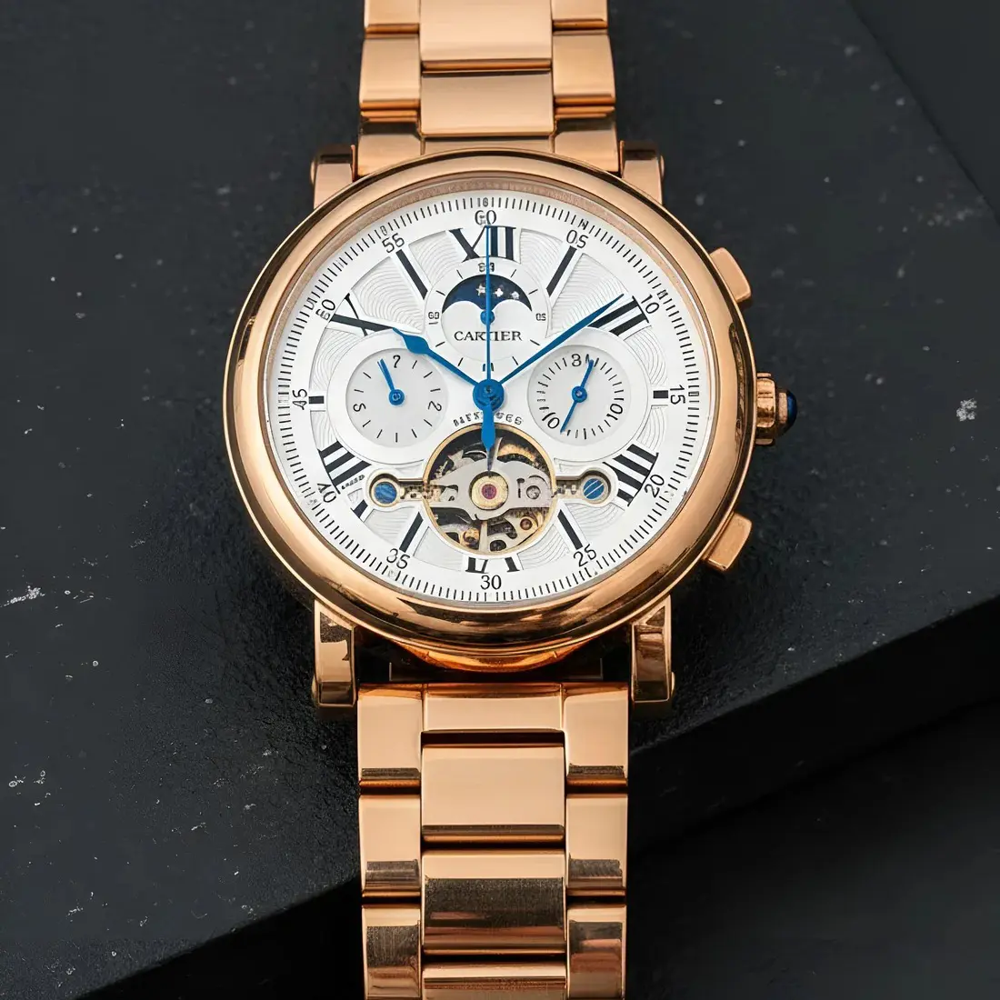 Cartier automatic Roman full rose gold (CTAM4)