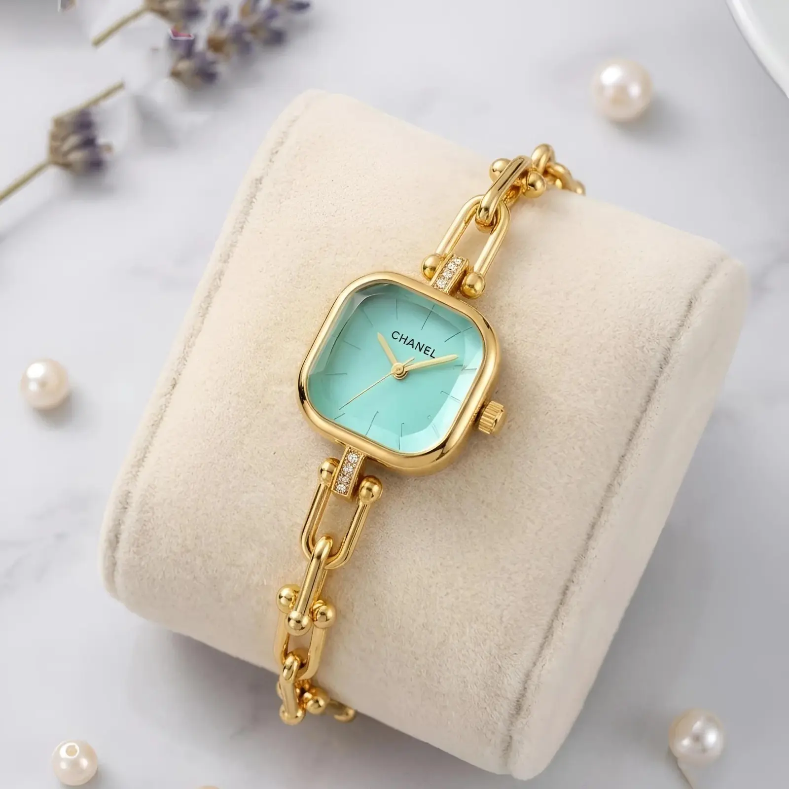 Chanel Girls Gold Tiffany Blue (CHG29)