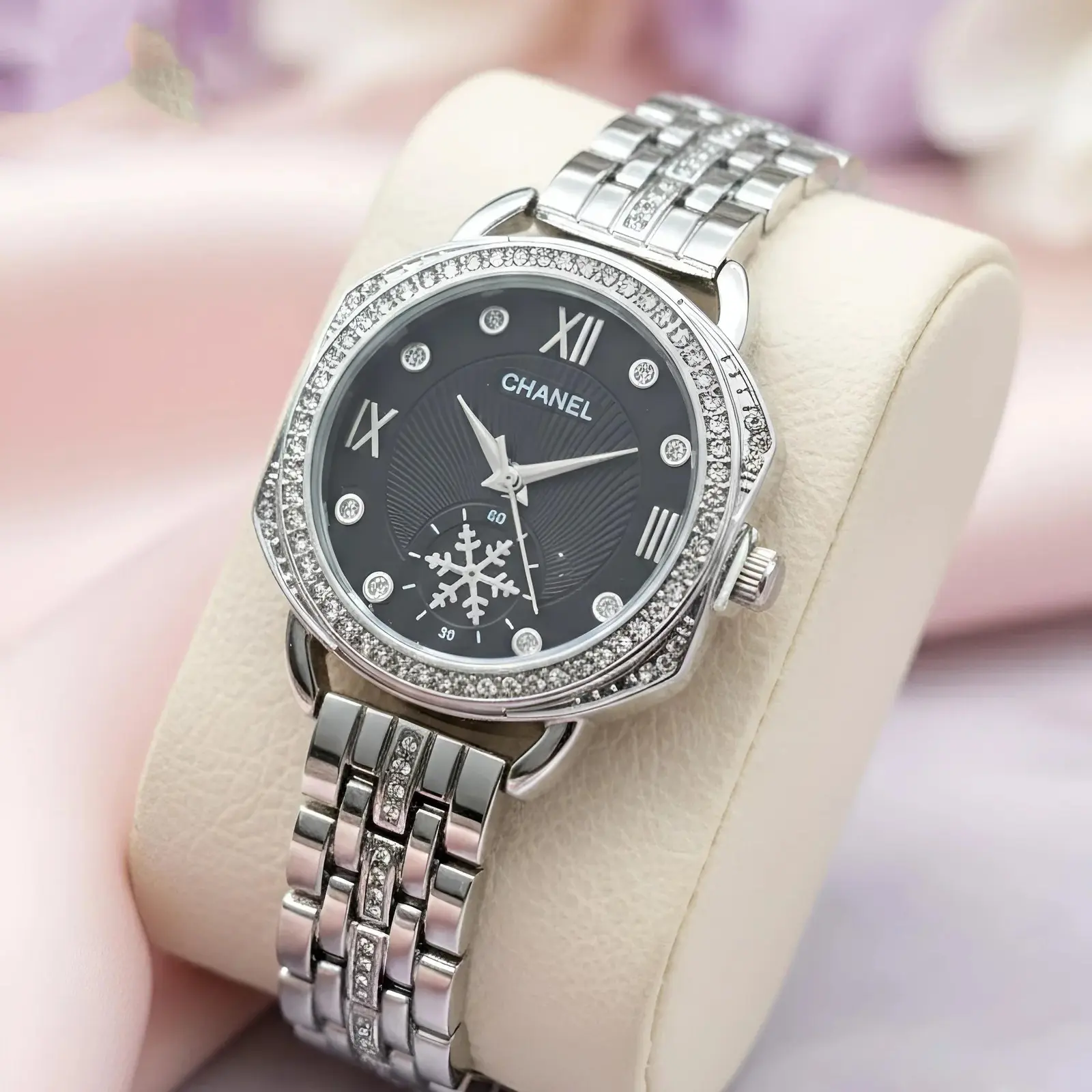 Chanel girls silver Black dimond (CHG25)