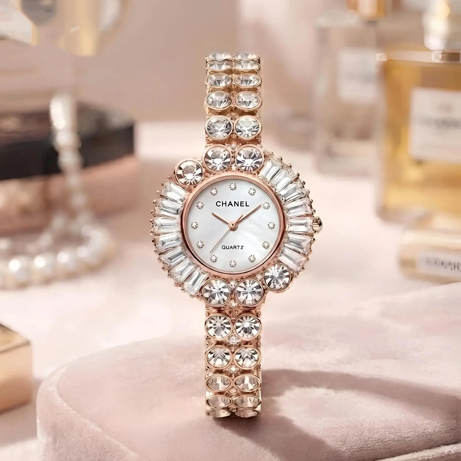 Chanel Girls Diamond Rose Gold White (CHG12)