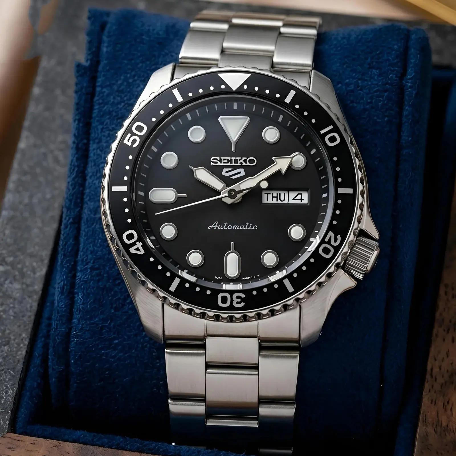 Seiko Silver Black (SKP5)