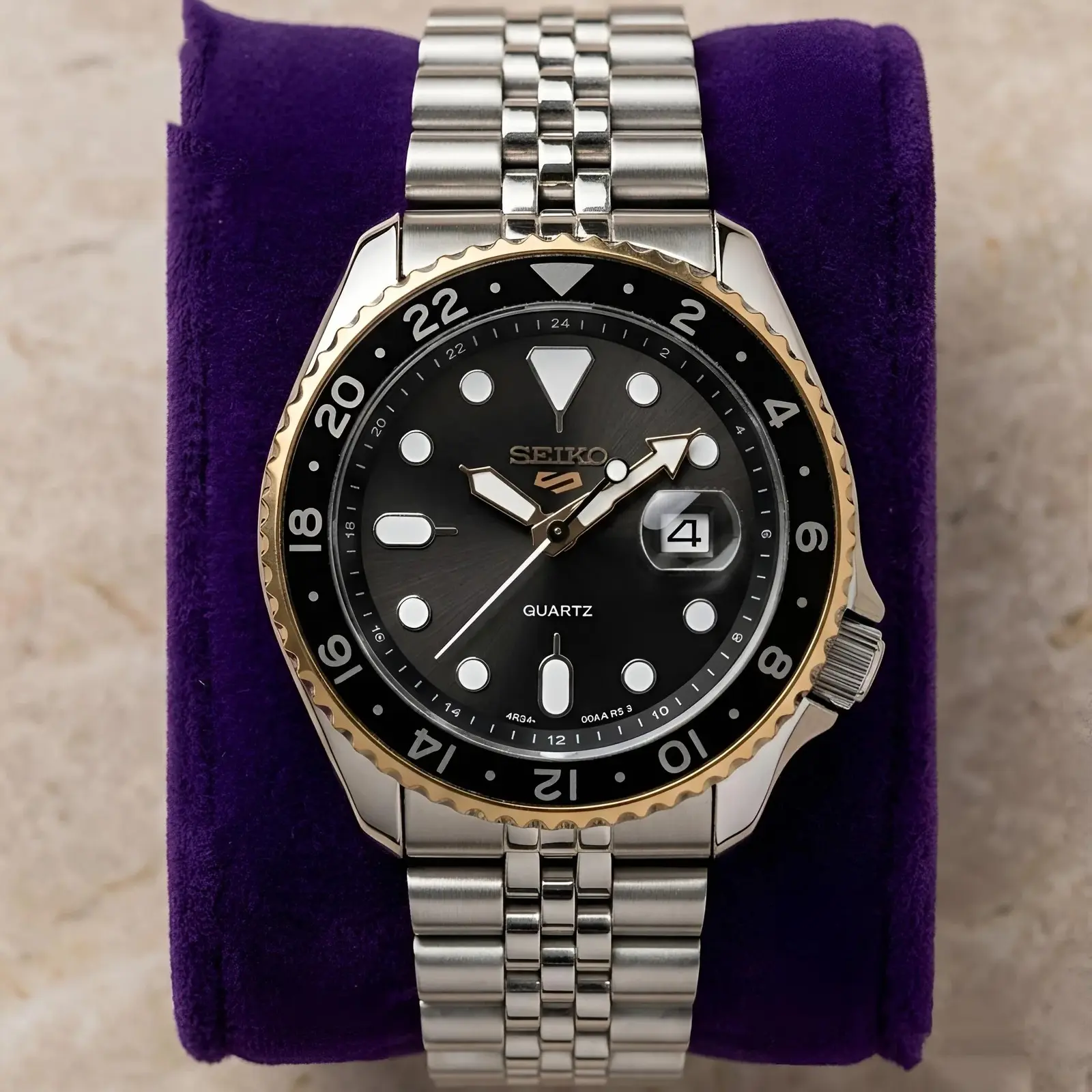 Seiko Silver Rose Gold Black (SKP11)