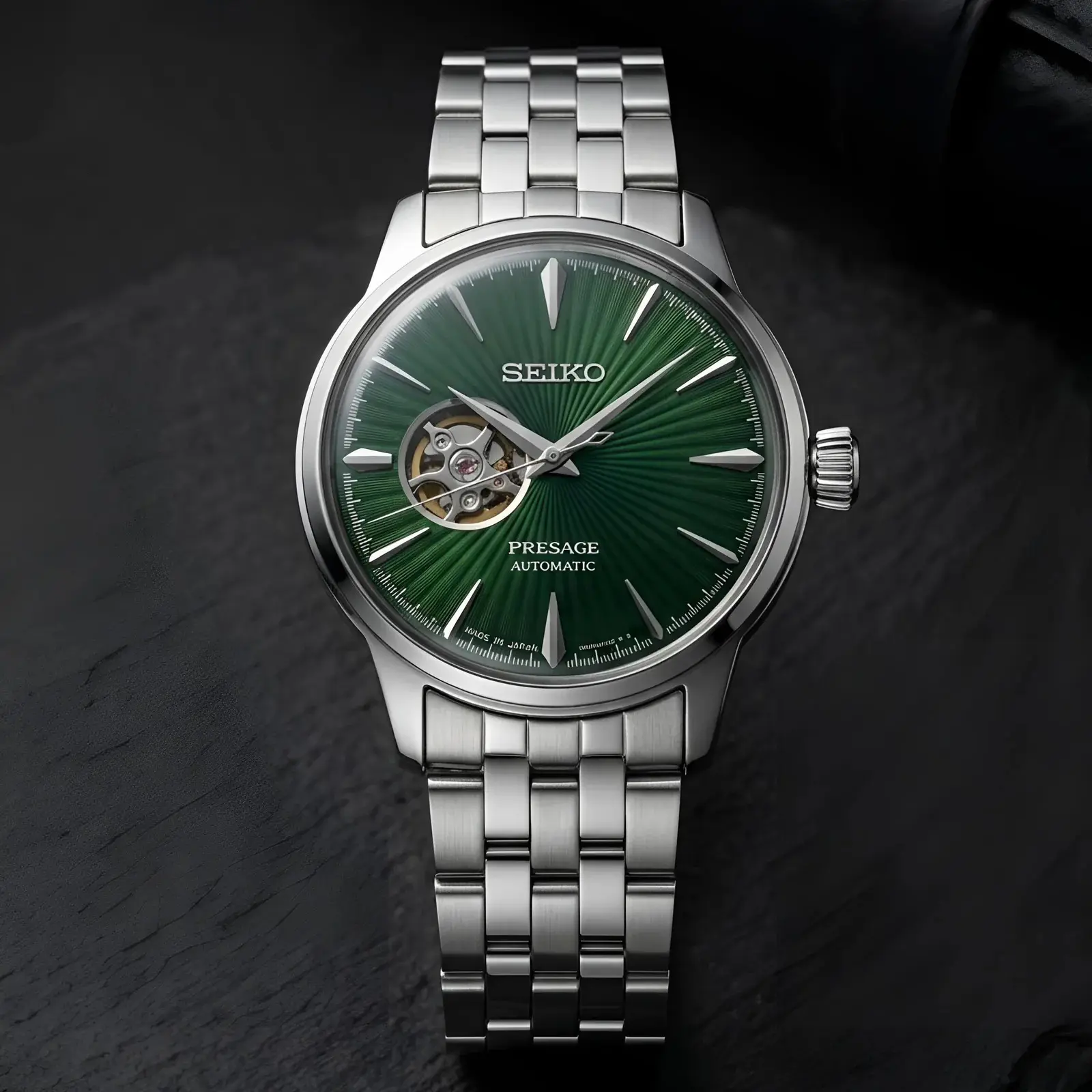 Seiko Automatic Silver Green Dial (SKAM12)