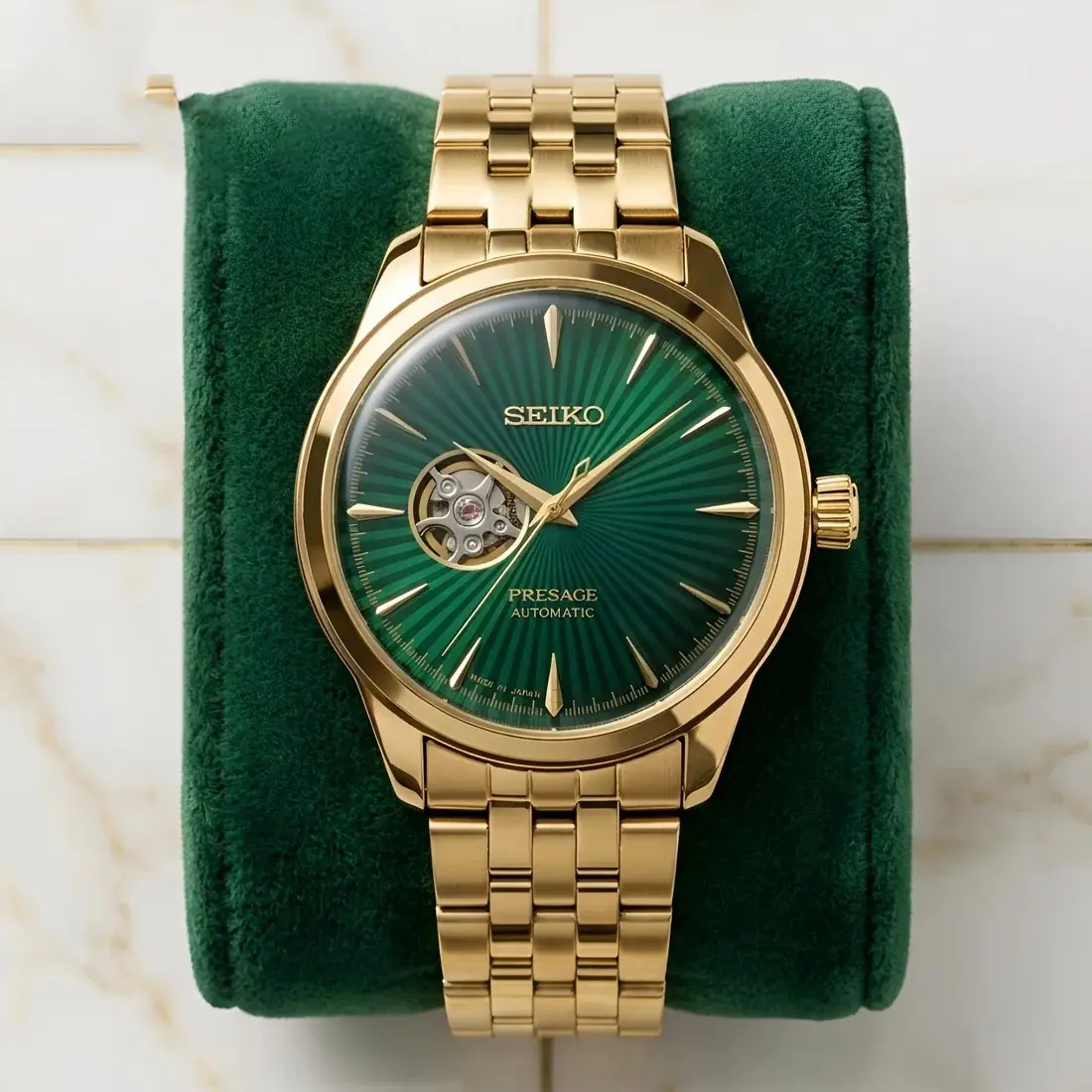 Seiko automatic gold green (SKAM11)