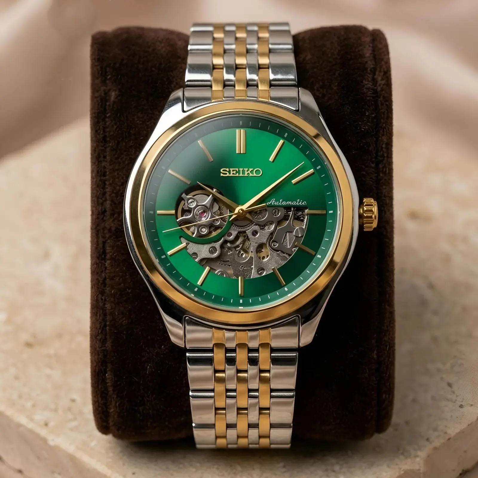 Seiko Automatic Dual Tone Green (SKAM4)