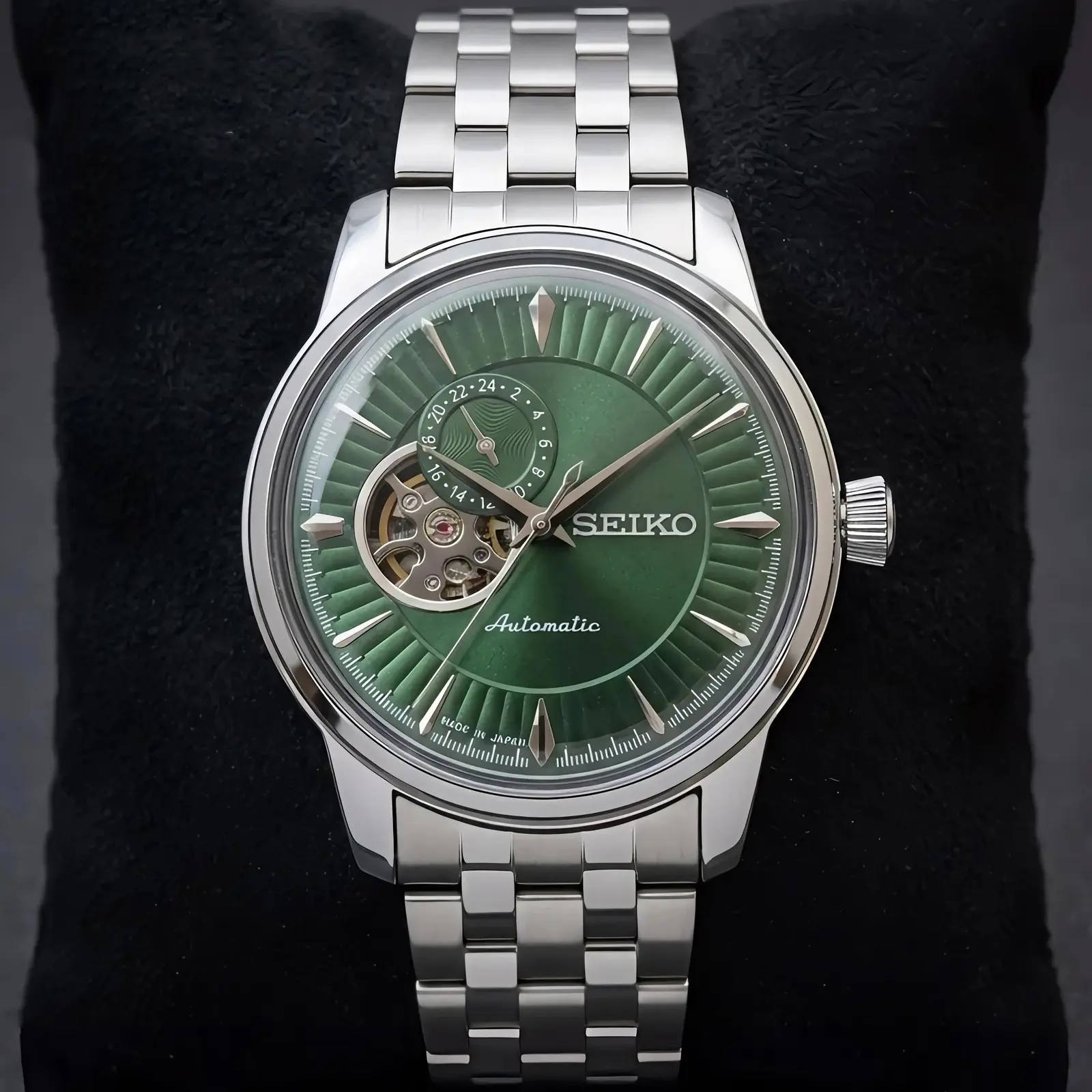 Seiko Automatic Green Silver (SKAM1)