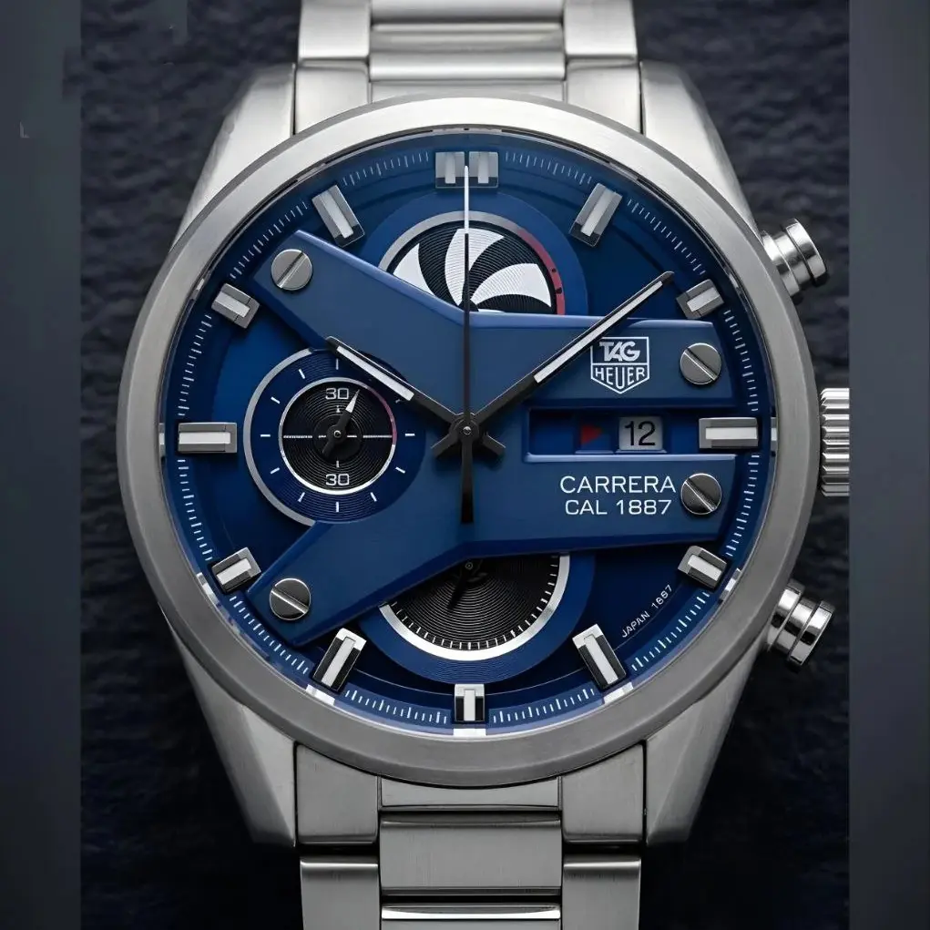 Tag Heuer CR7 Silver Blue Dial