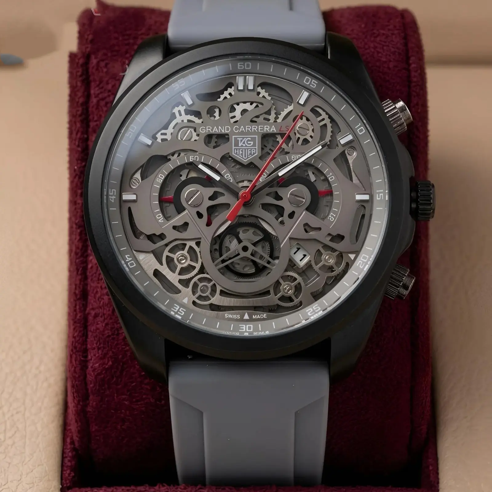 Tag Heuer CR7 Machinery Silicon Grey Black (TGS1)