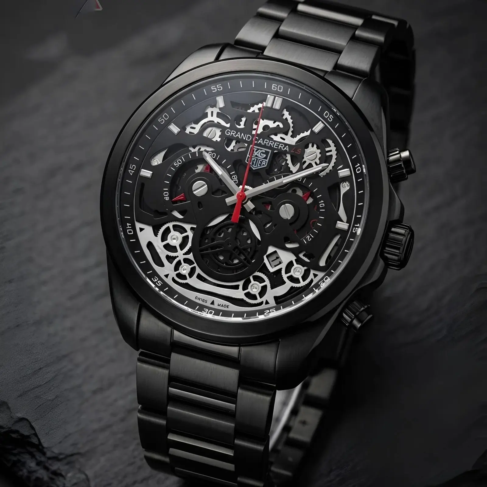 Tag Heuer CR7 black silver machinary (TGP9)