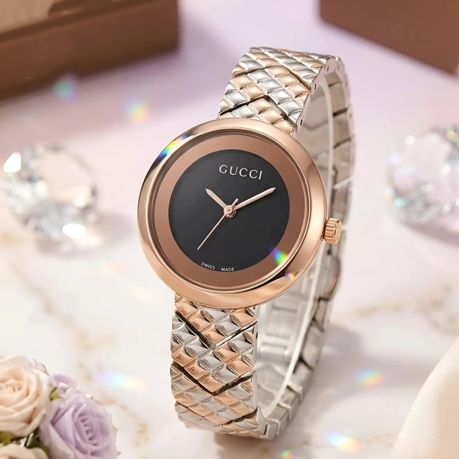 Gucci Girls Dual Tone Black (GCG4)
