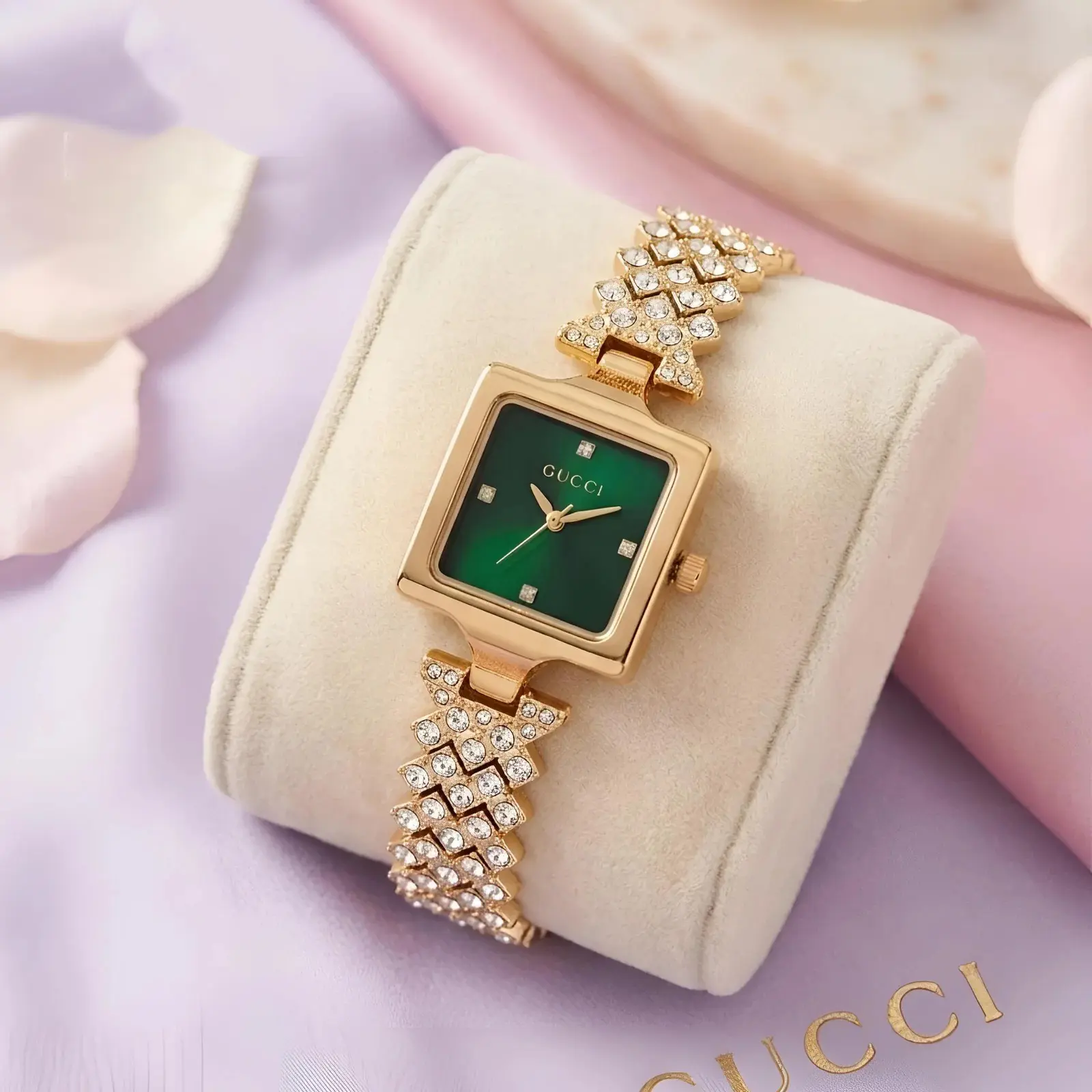 Gucci Girls Diomond Edition Gold Green (GCG19)
