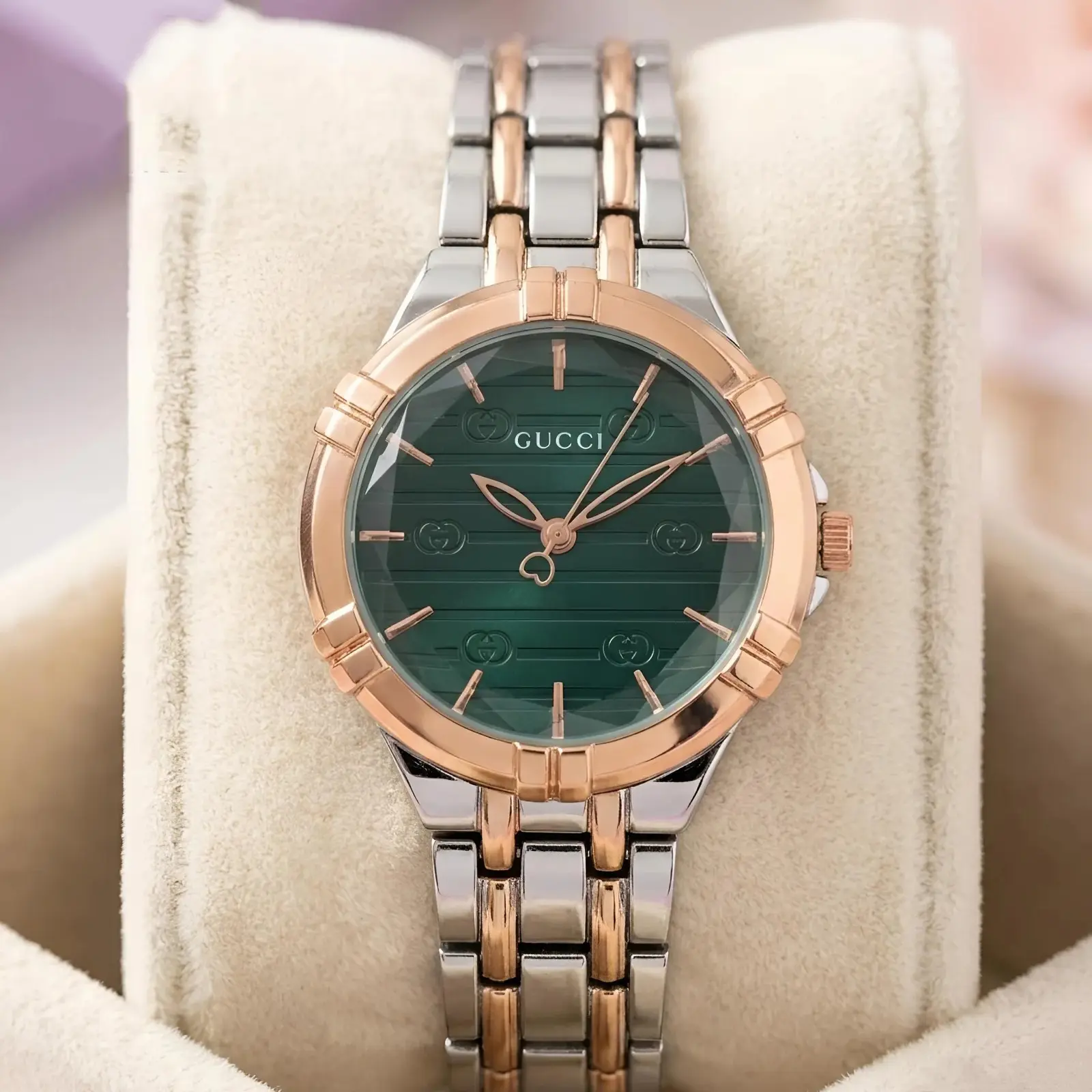 Gucci girls dual tone green (GCG6)
