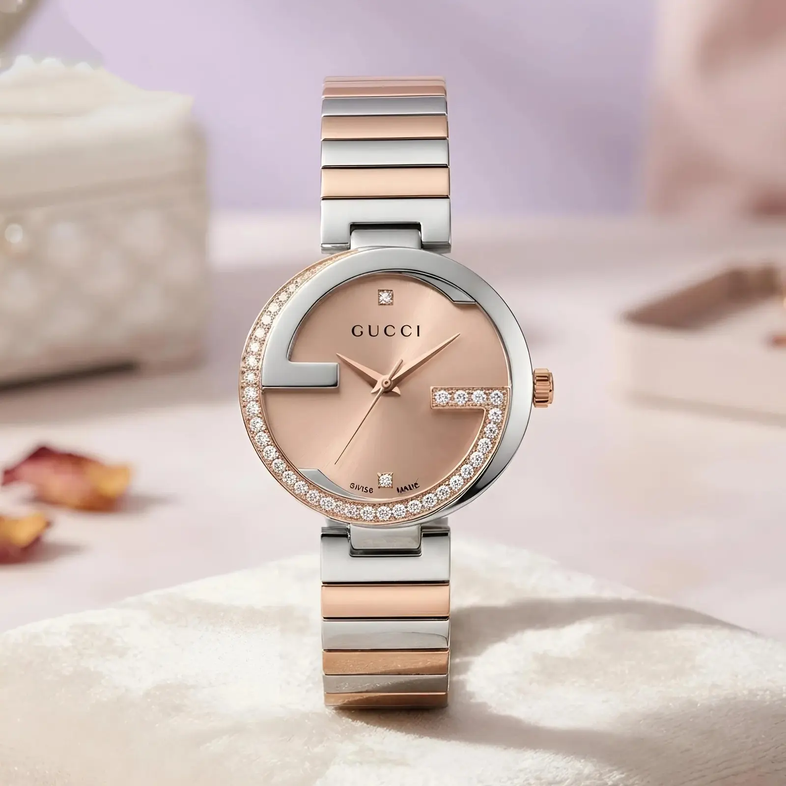 Gucci Girls Diamond Rose Gold Pink (GCG21)