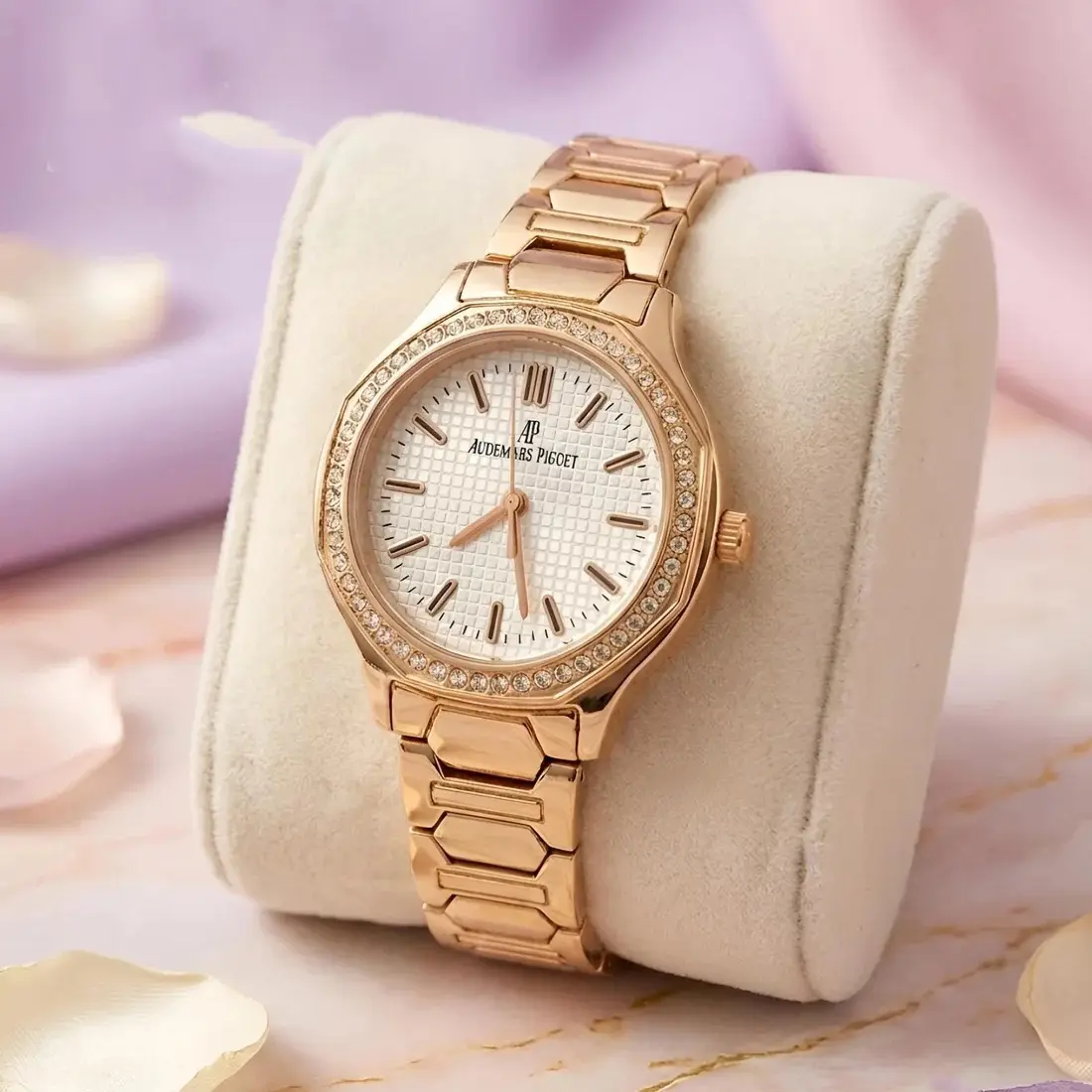 Audemars Piguet girls rose gold white (APG3)