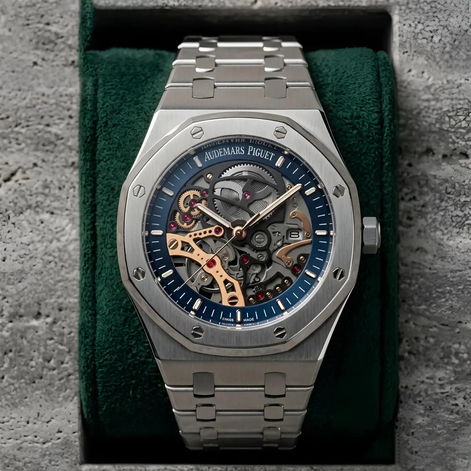 Audemars Piguet Machinery Silver Blue (APP14)