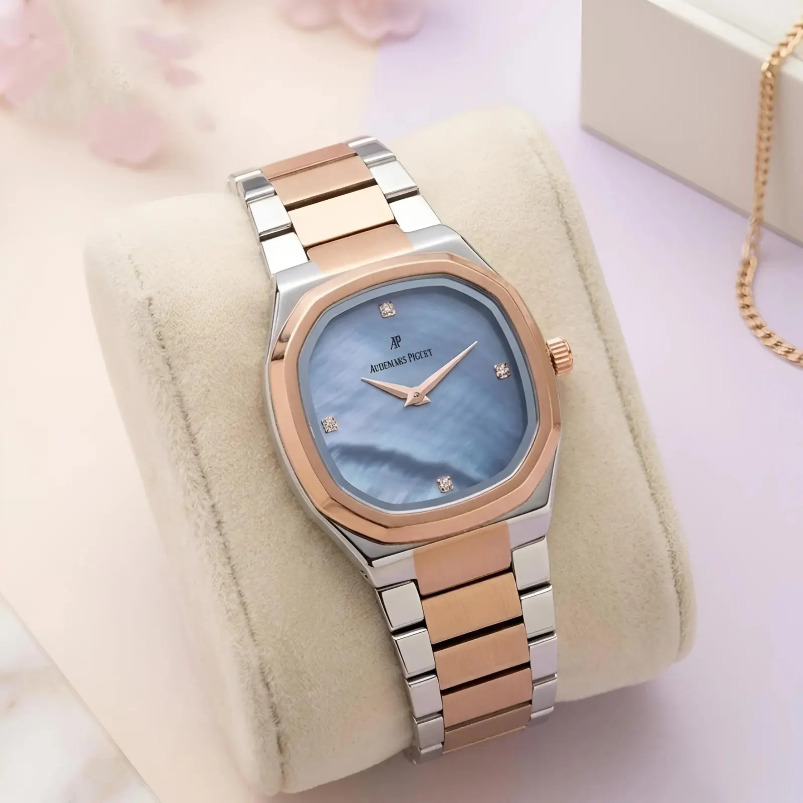 Audemars Piguet Girls Rose Gold Blue (APG9)