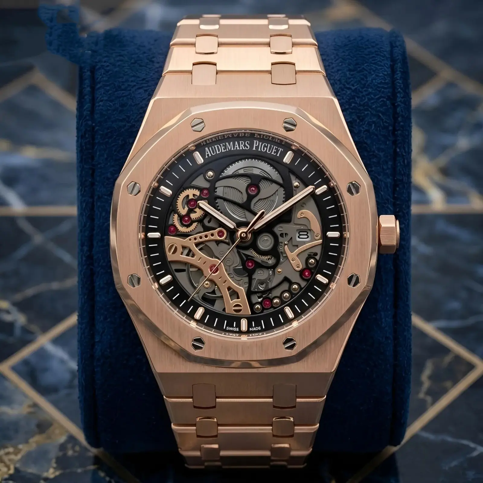 Audemars Piguet machinery Rose Gold Black (APP3)