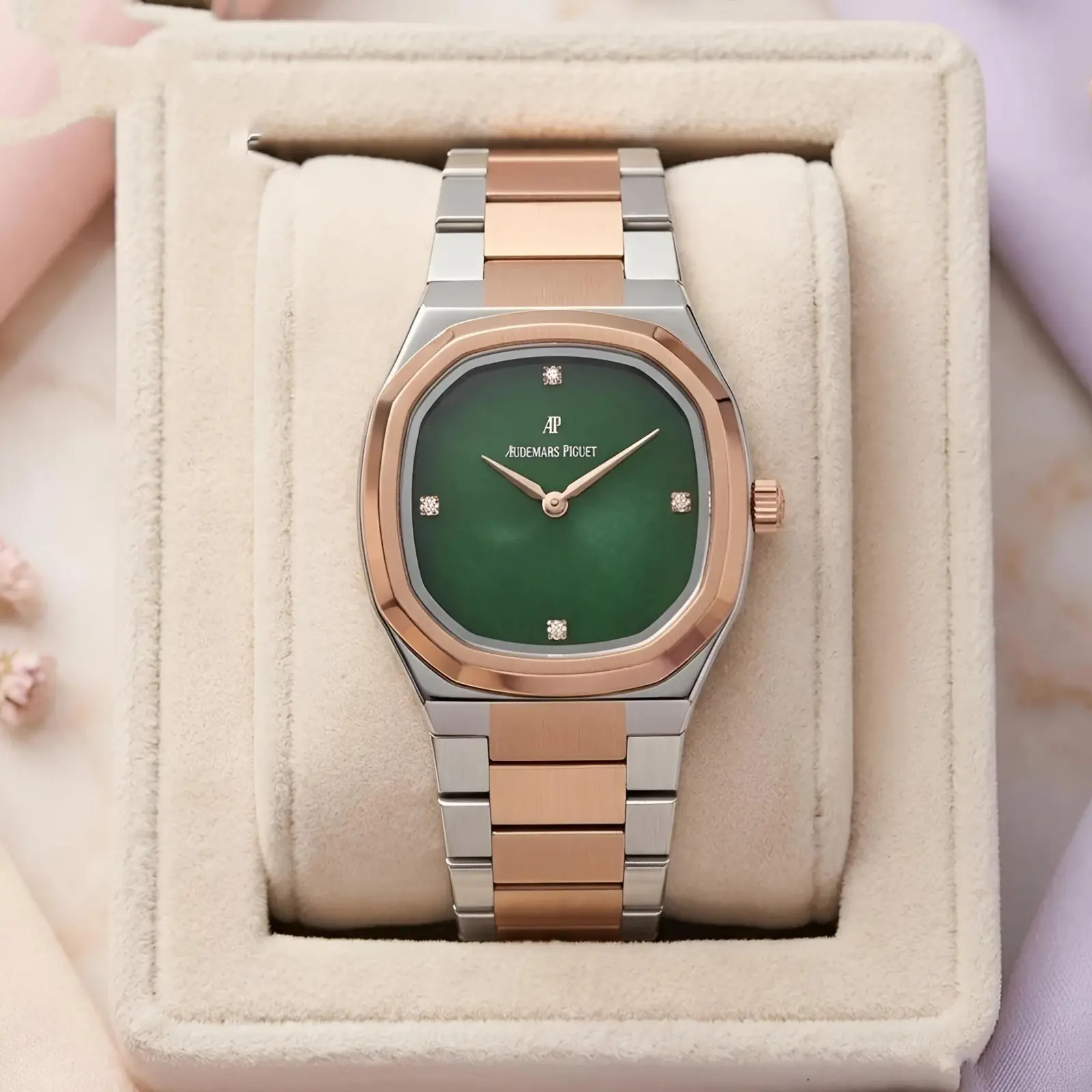 Audemars Piguet Girls Rose Gold Green (APG1)