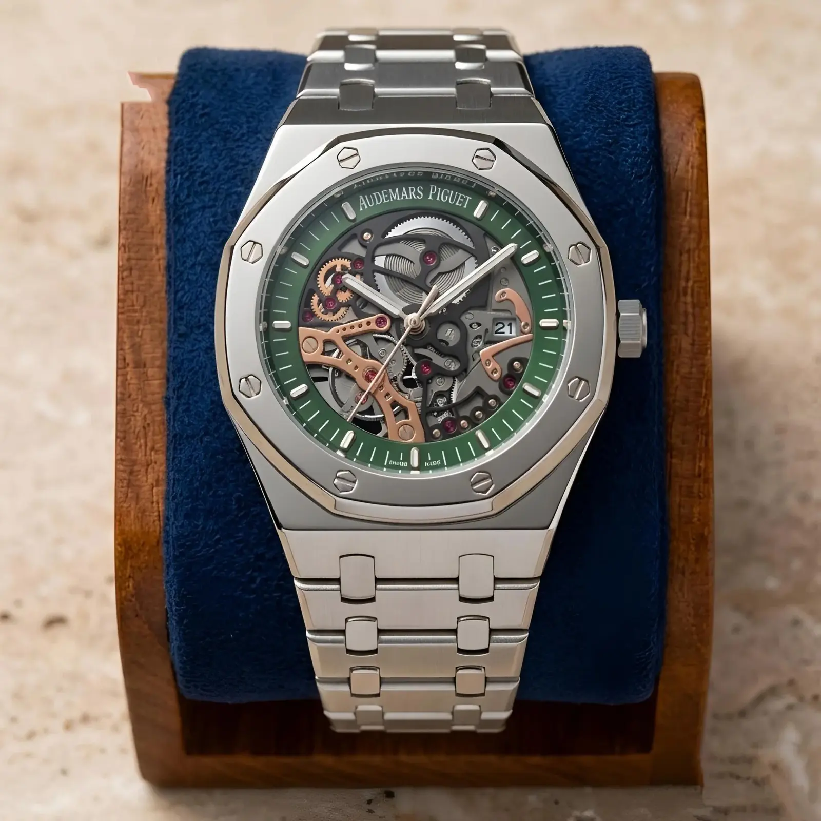 Audemars Piguet Machinery Silver Green (APP13)