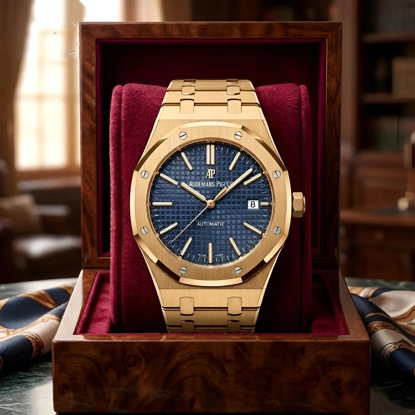 Audemars Piguet  Master Automatic Rose Gold Blue (APAM2)