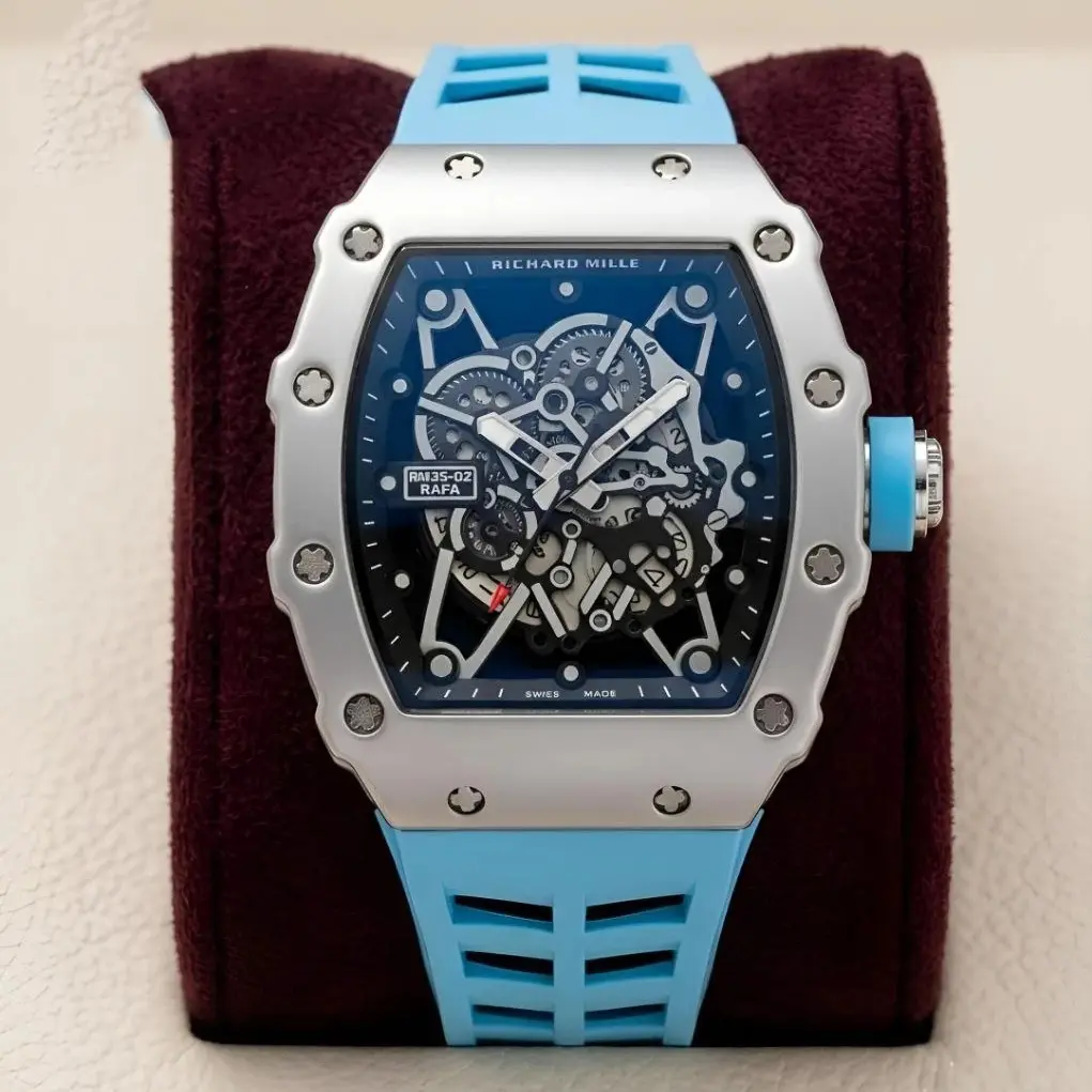 Richard Mille Silicon Tiffany Blue Silver Black Dial (RMS5)