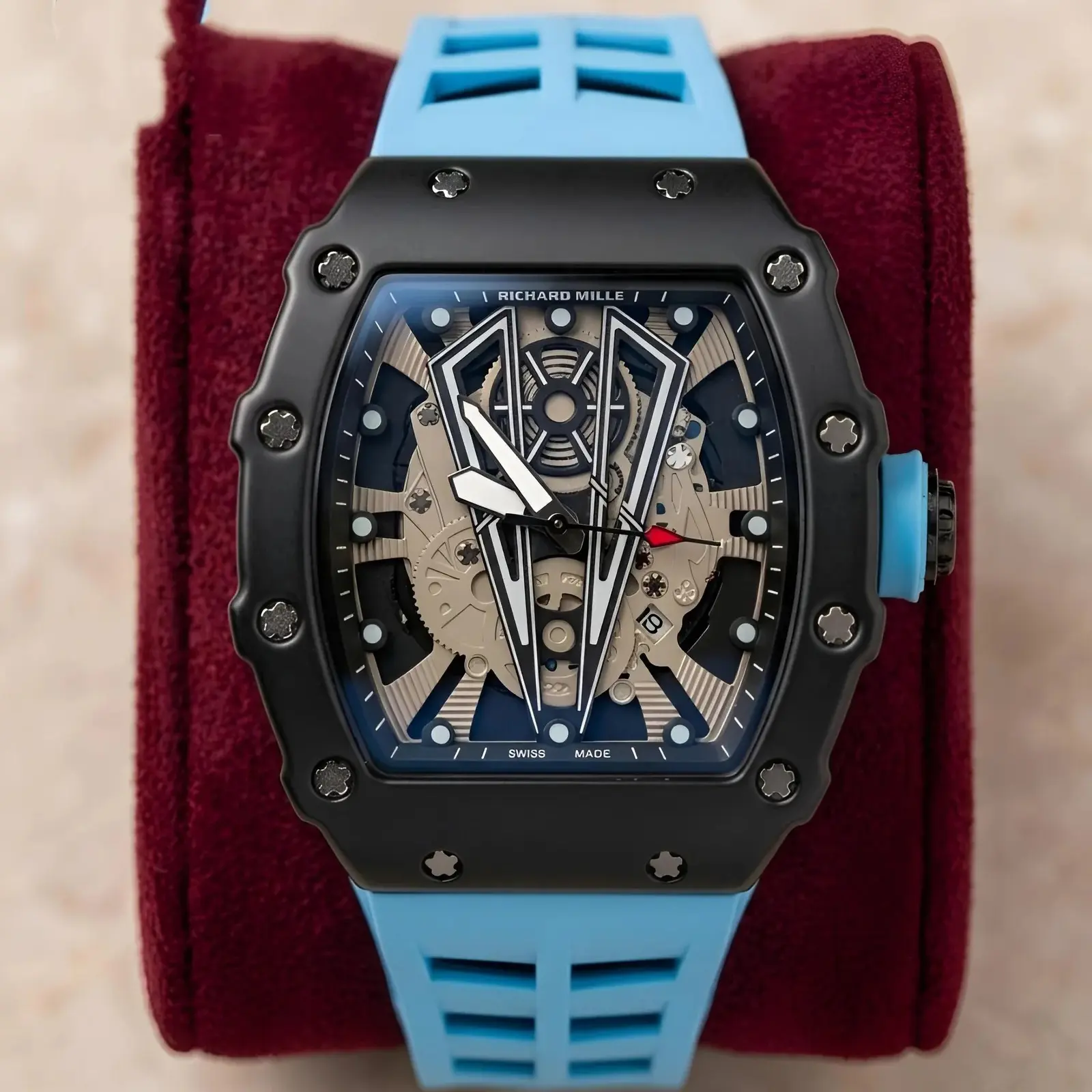 Richard Mille Silicon Tiffany Blue Black Dial (RMS3)
