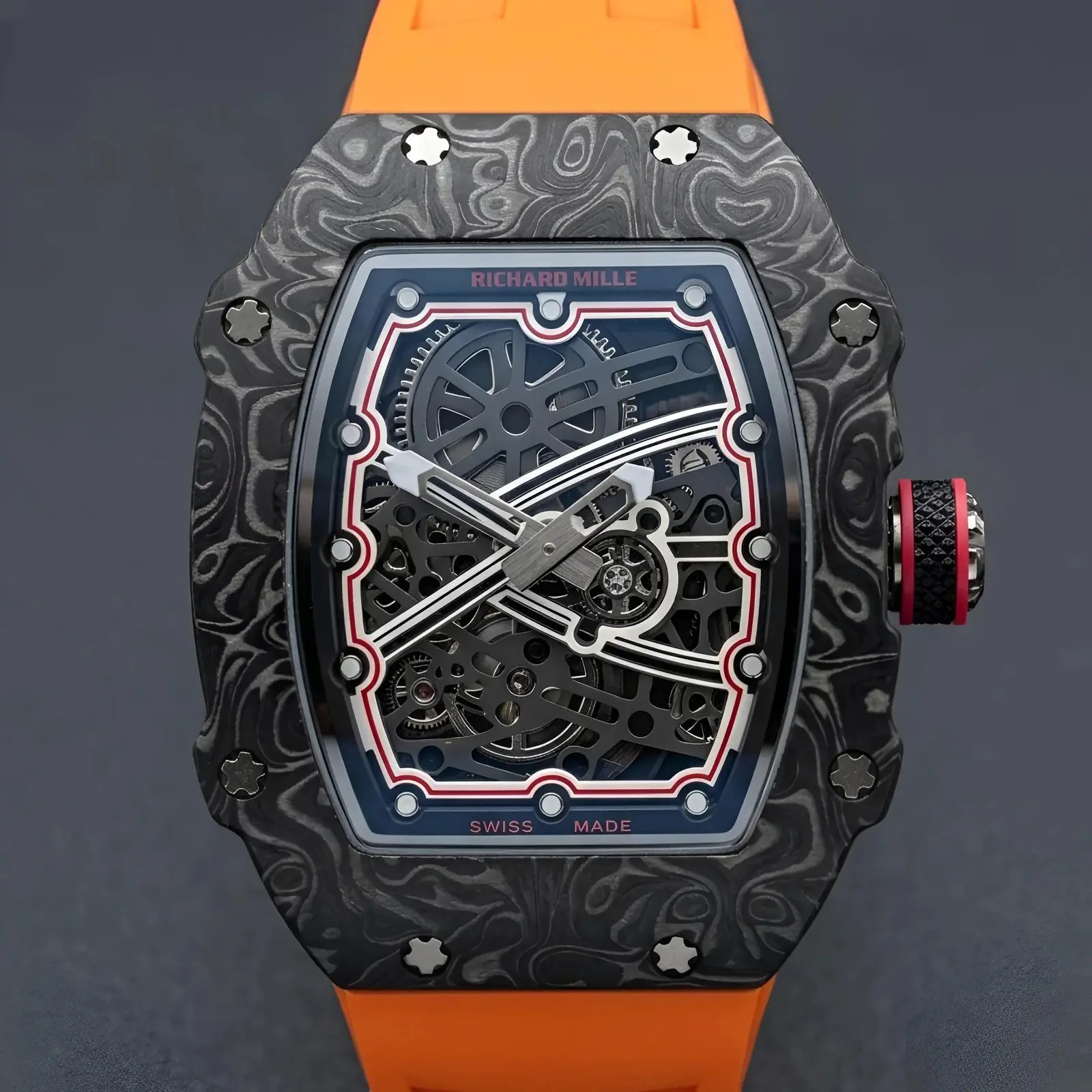 Richard Mille Silicon Orange Black Red Dial (RMS11)