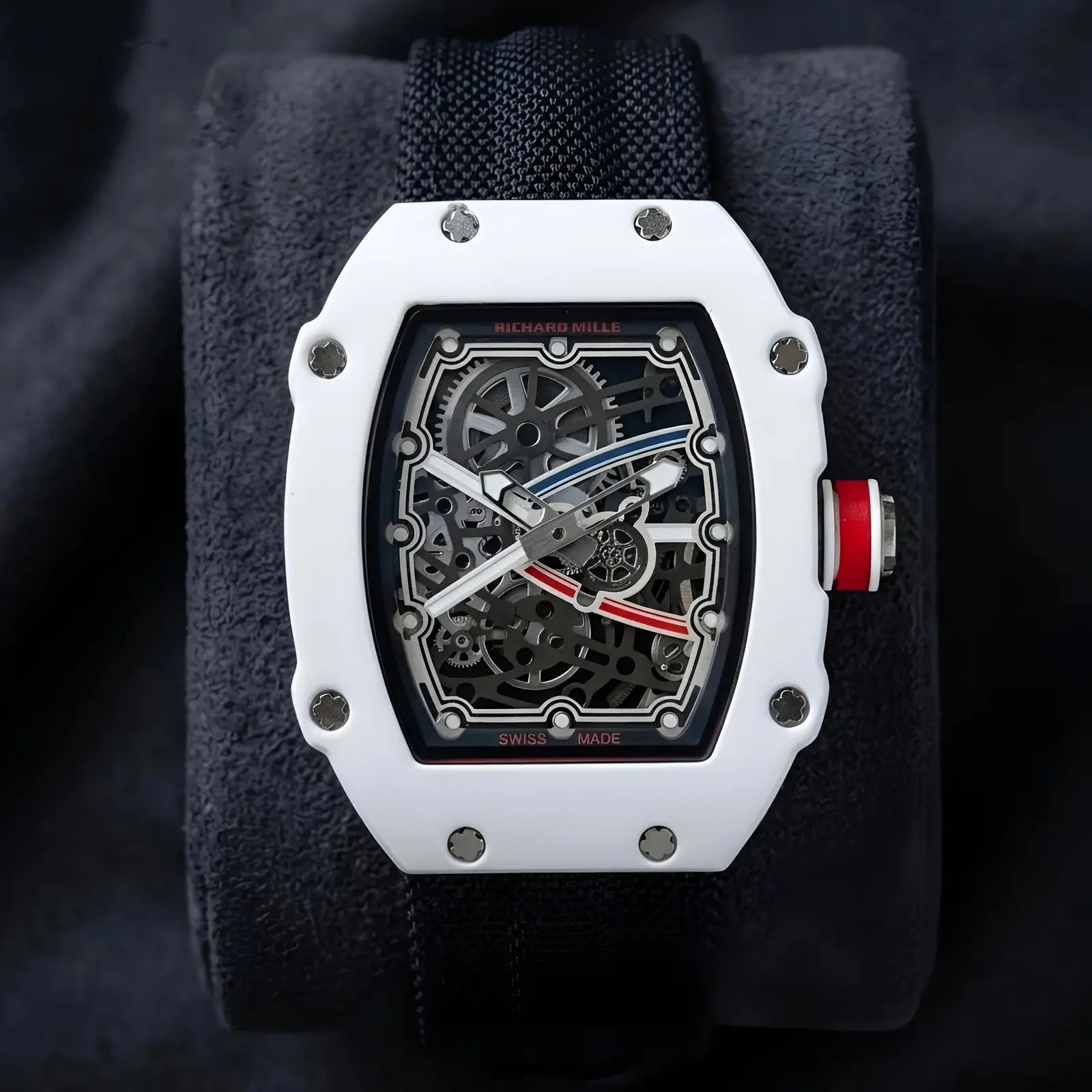 Richard Mille Leather Black White Dial (RML1)