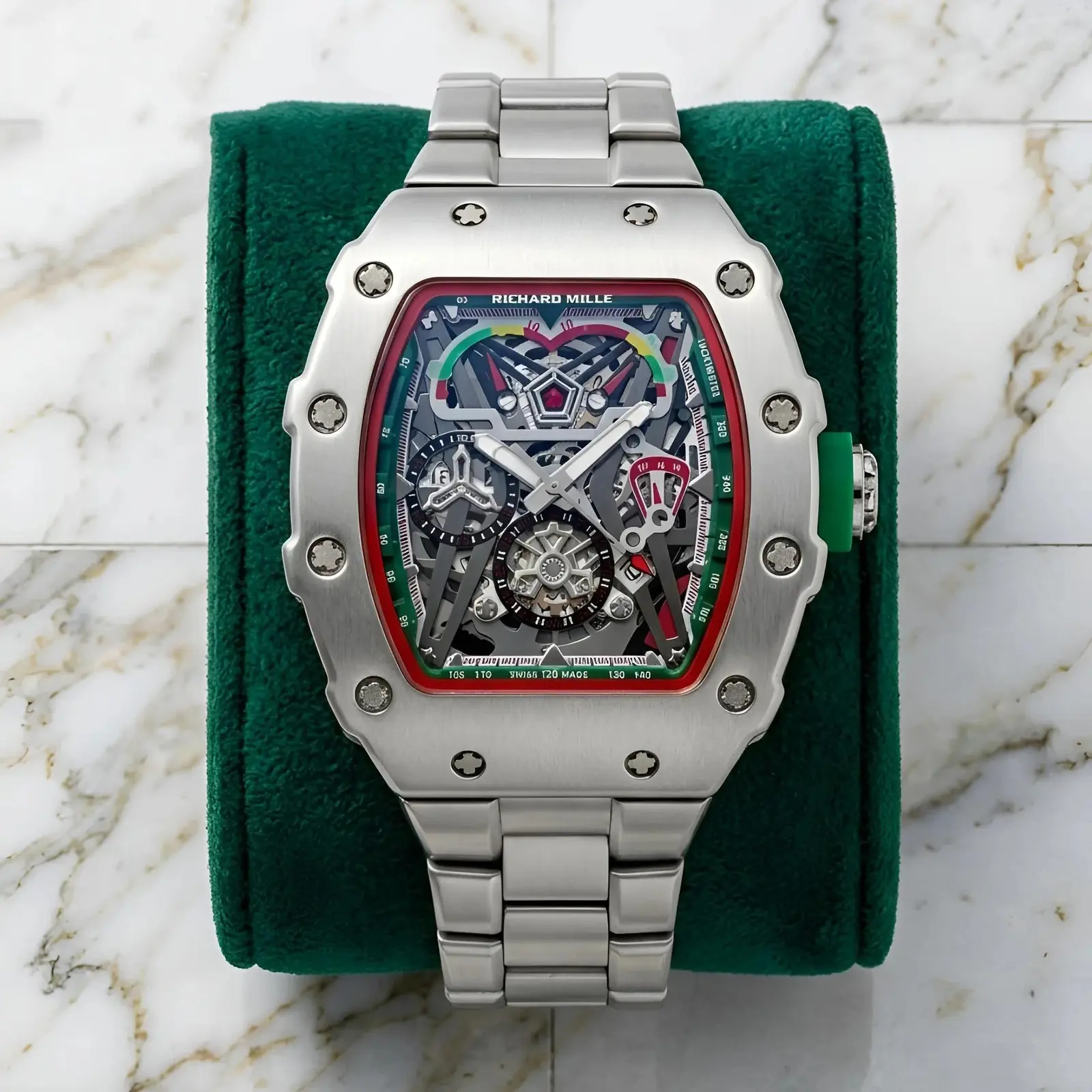 Richard Mille Machinery Silver Red (RMP8)