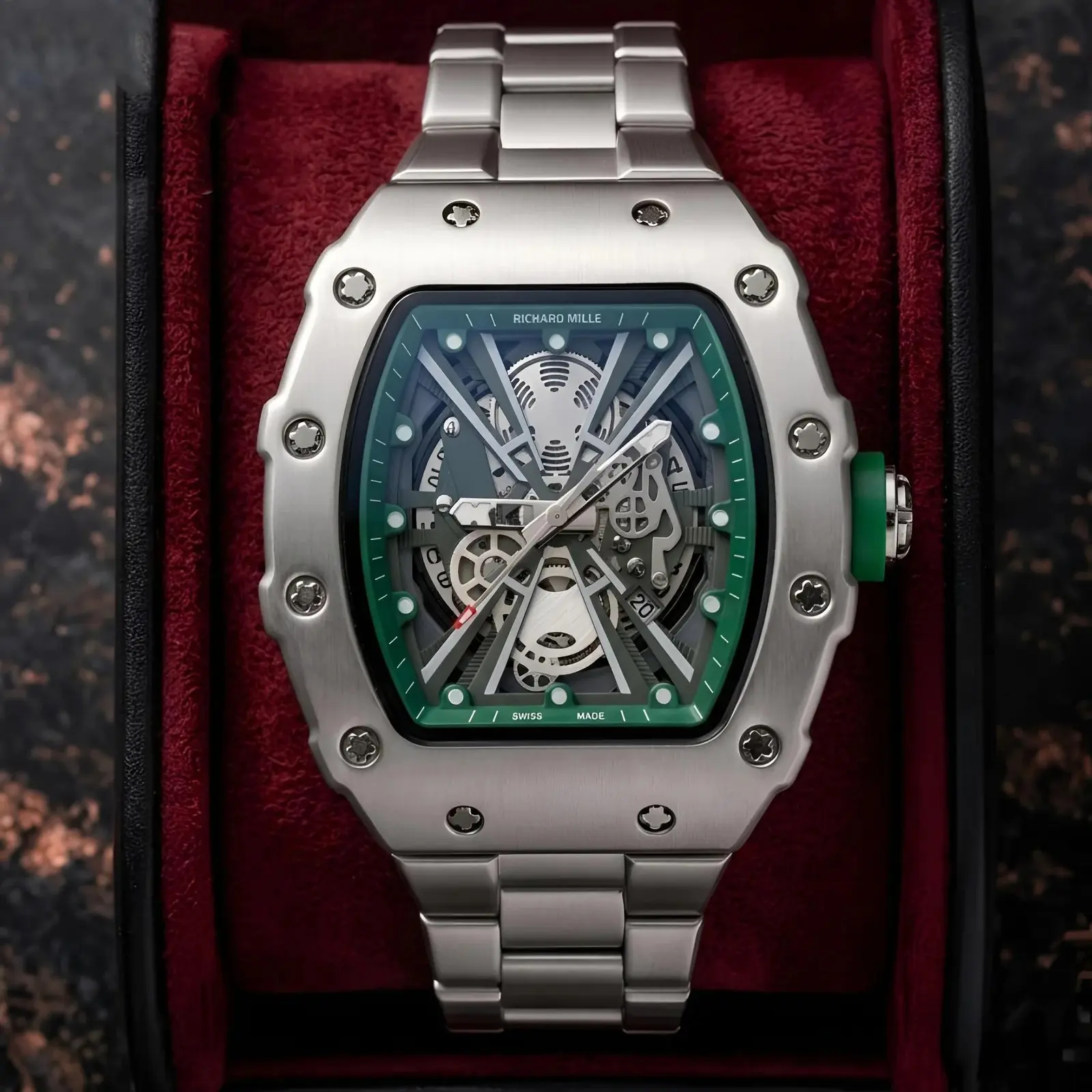 Richard Mille Machinery Silver Green (RMP1)